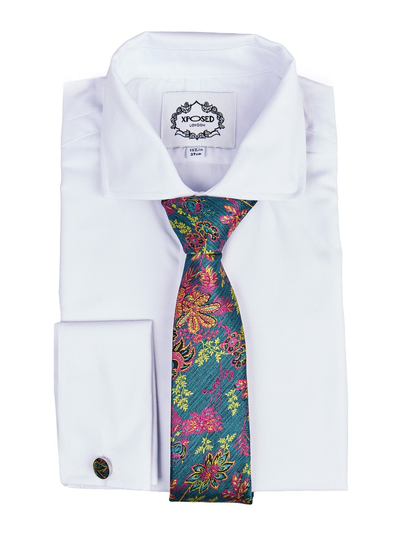 Floral Paisley Print Neck Tie Set