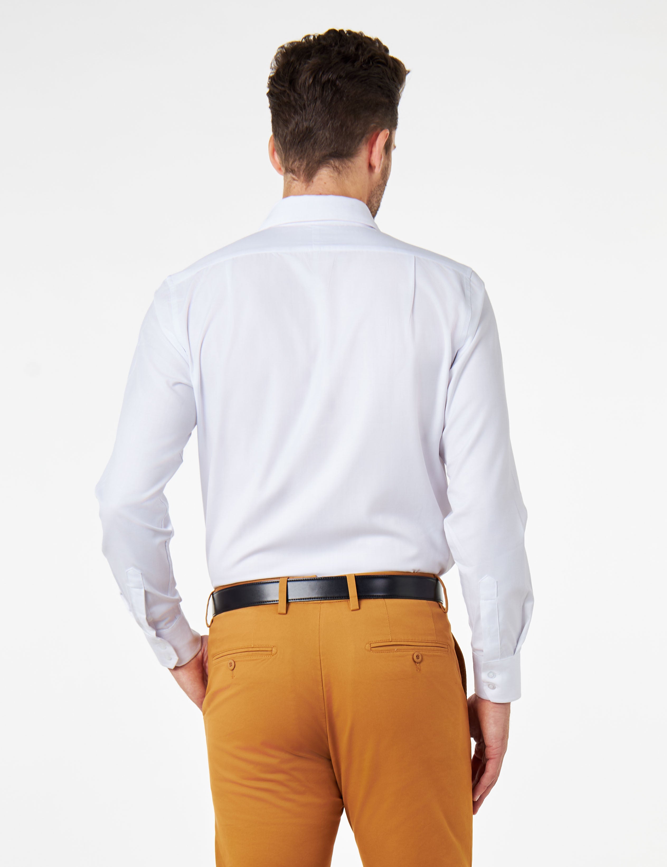 Mens White Dress Cotton Shirt