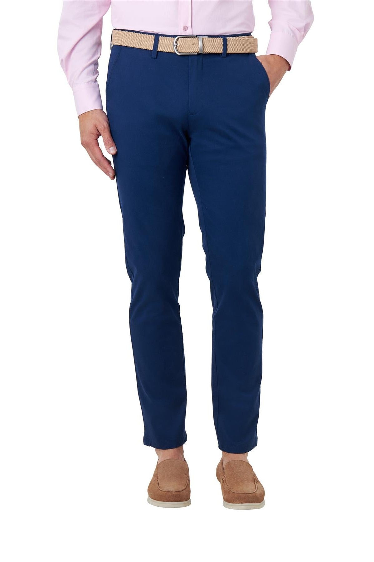 COTTON STRETCH CHINO NAVY BLUE