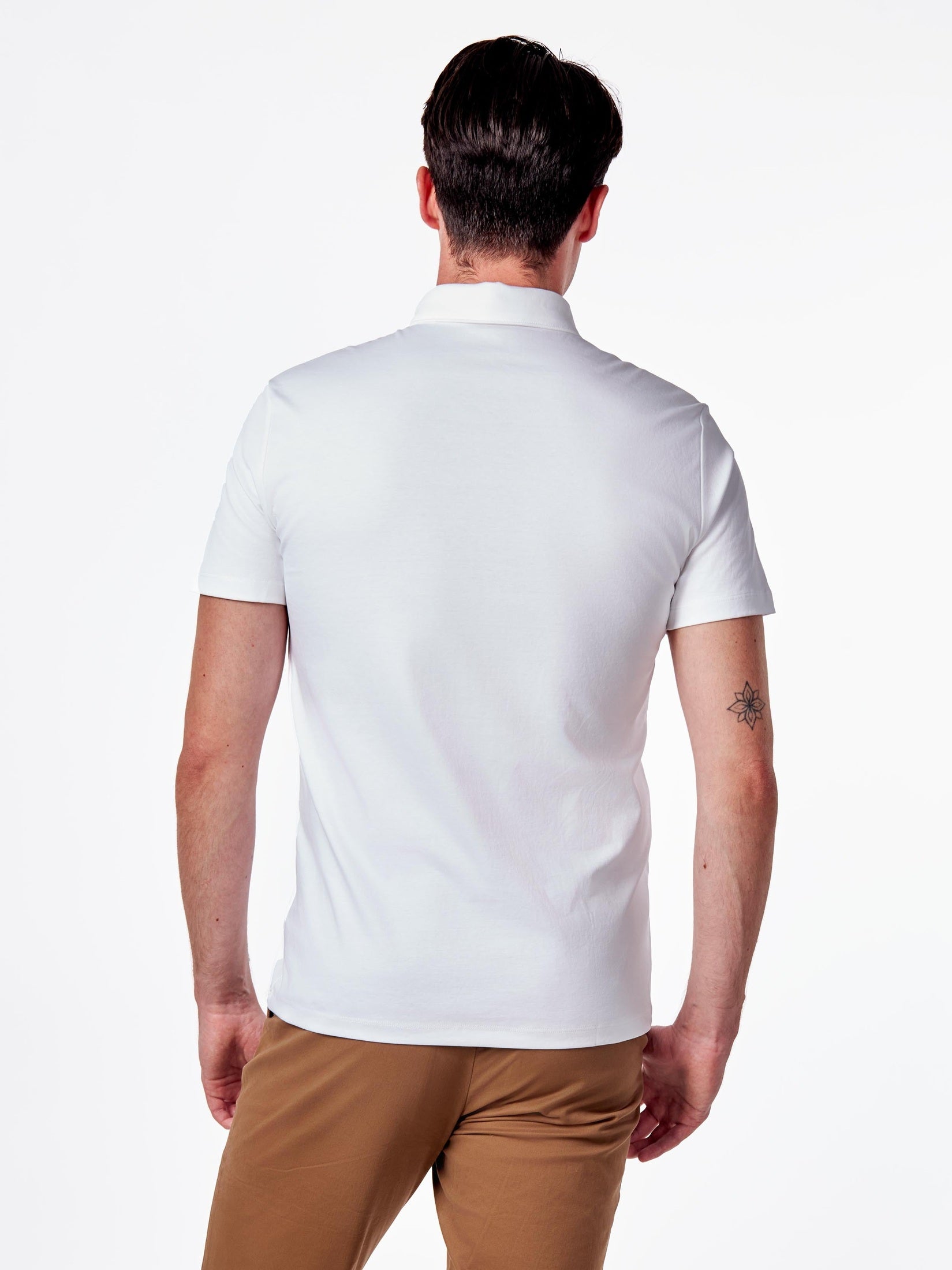 Mercerised Cotton Smart Polo T Shirt Short Sleeve