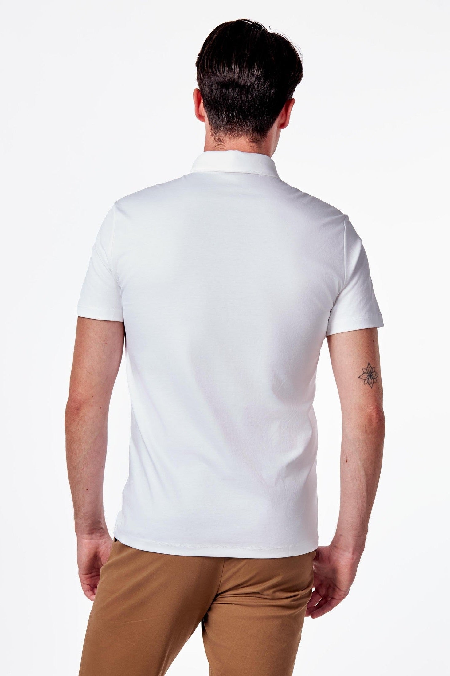 Mercerised Cotton Smart Polo T Shirt Short Sleeve