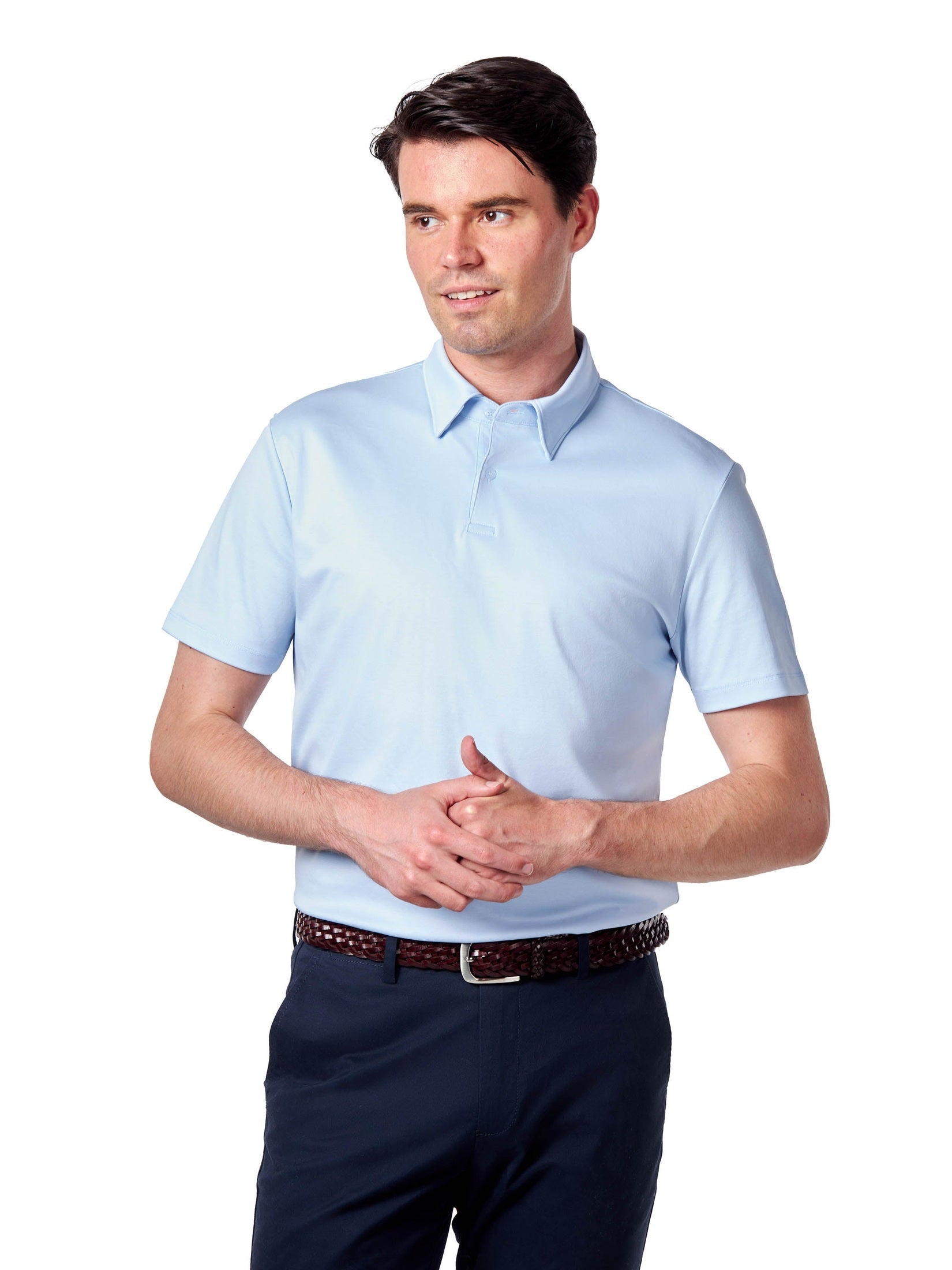 Mercerised Cotton Smart Polo T Shirt Short Sleeve