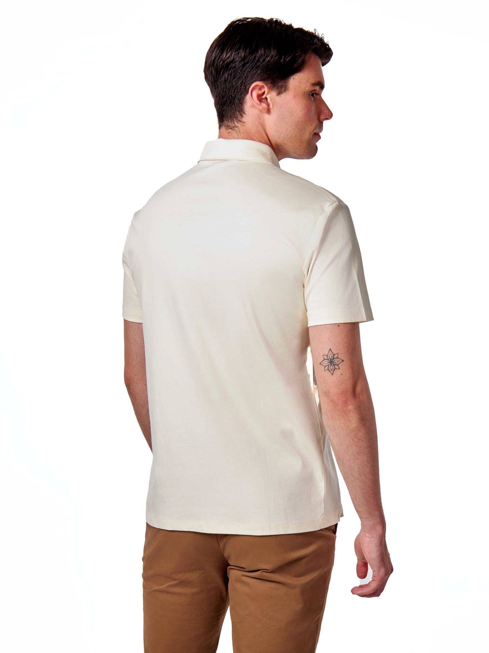 Mercerised Cotton Smart Polo T Shirt Short Sleeve