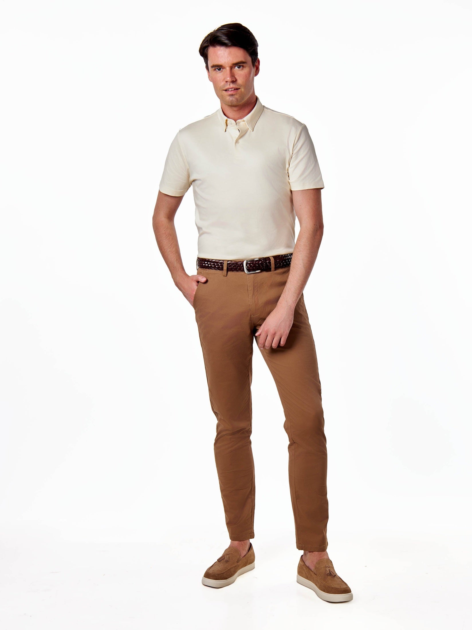 Mercerised Cotton Smart Polo T Shirt Short Sleeve