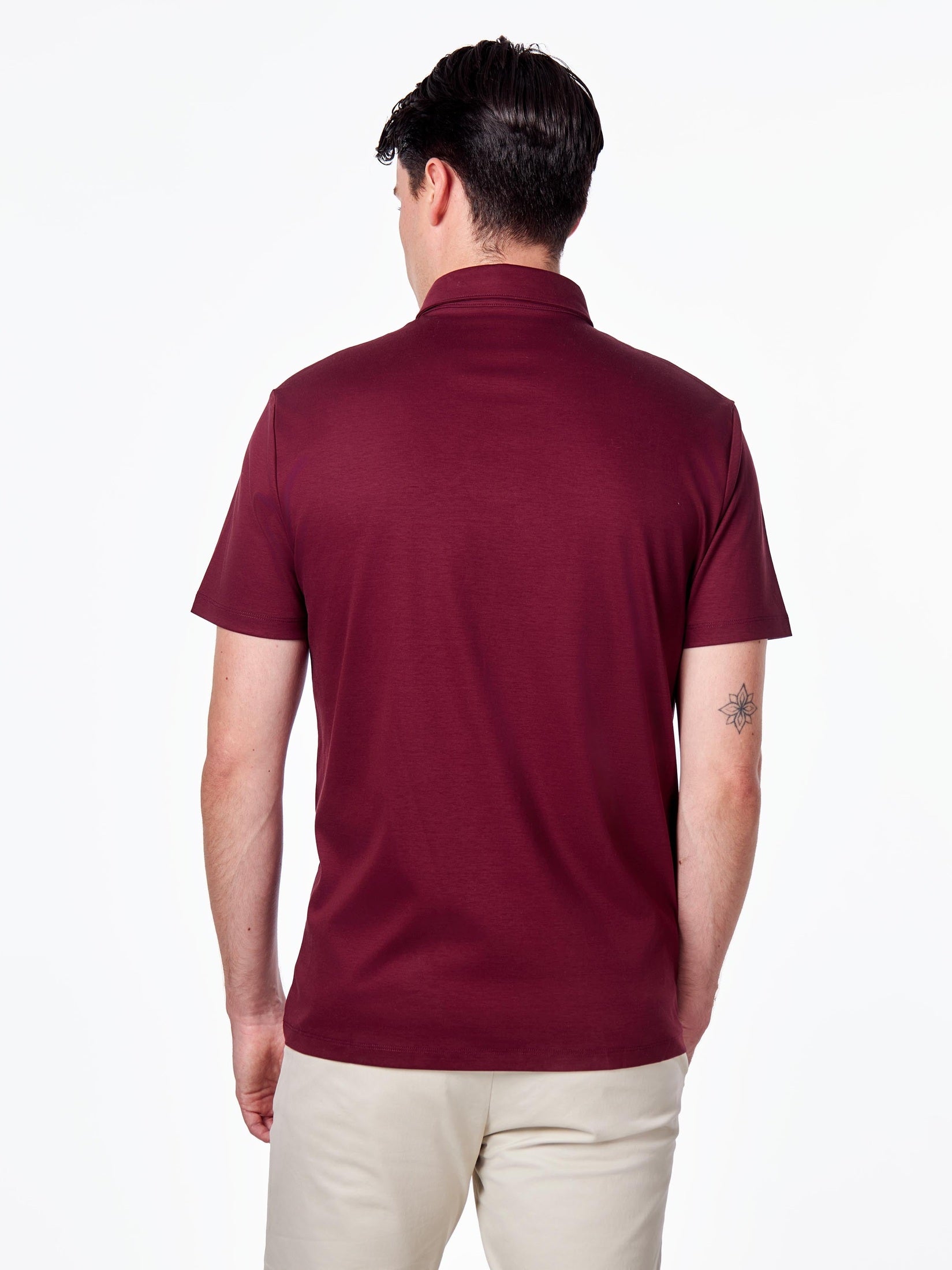 Mercerised Cotton Smart Polo T Shirt Short Sleeve