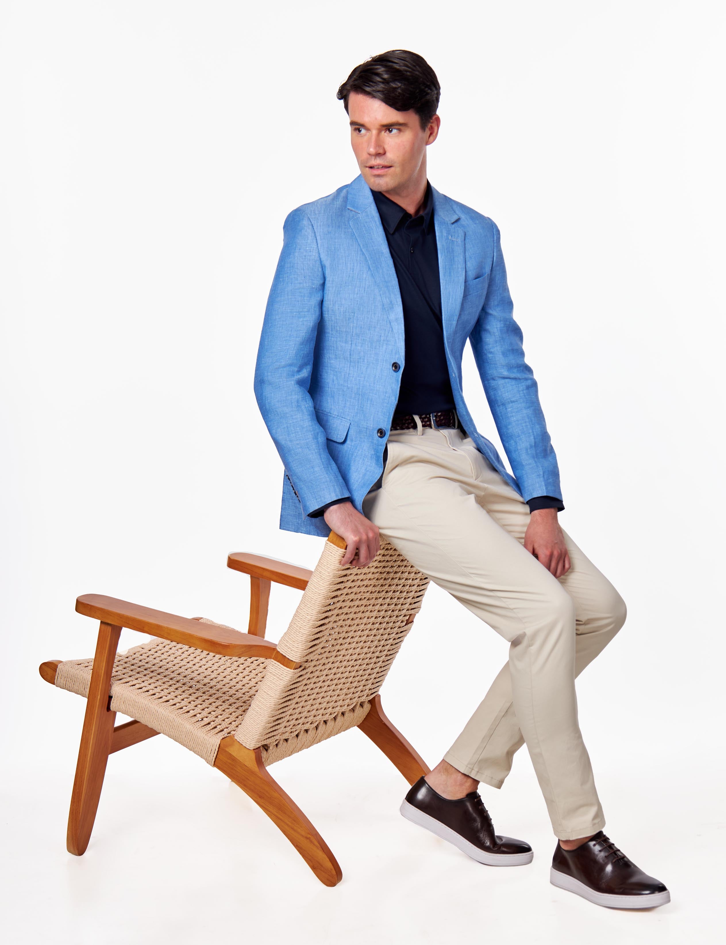 Mercerised Cotton Polo Shirts Long Sleeve