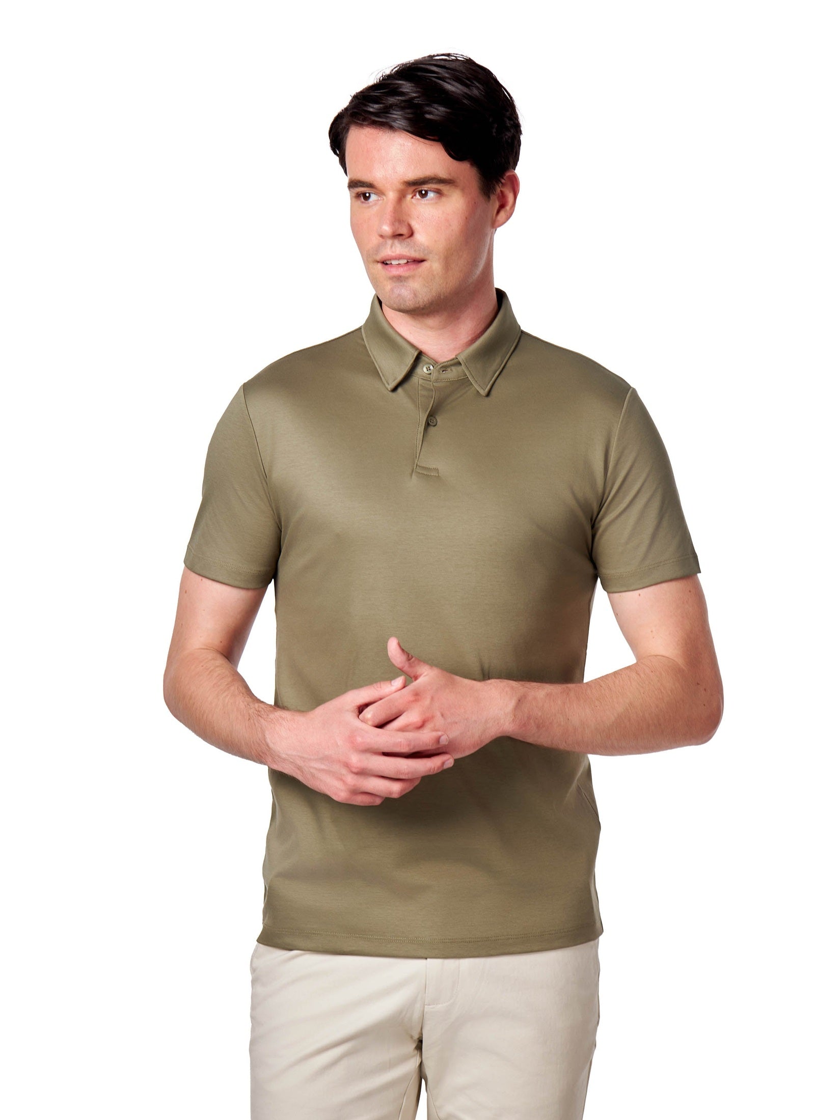 Mercerised Cotton Smart Polo T Shirt Short Sleeve