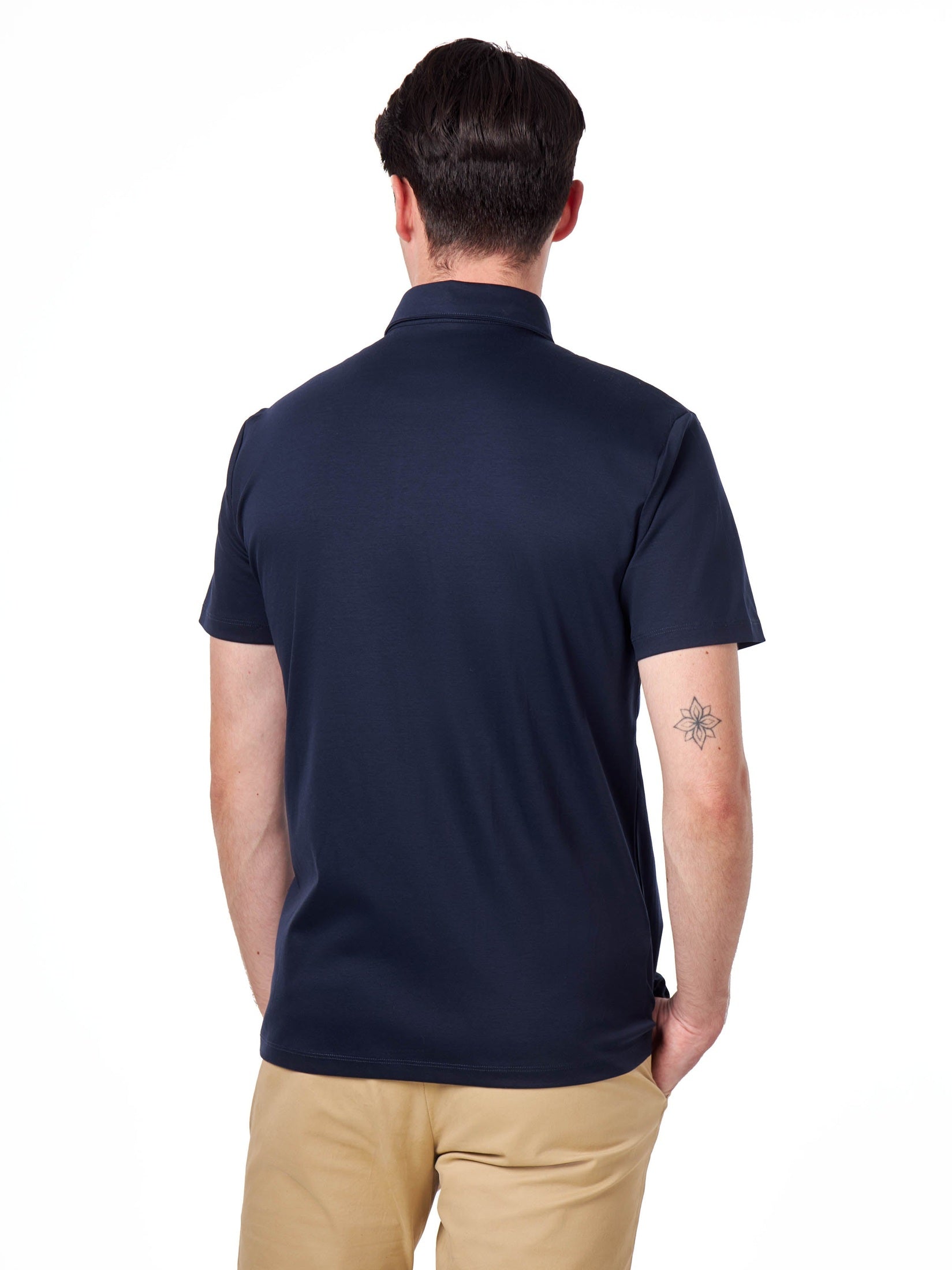 Mercerised Cotton Smart Polo T Shirt Short Sleeve