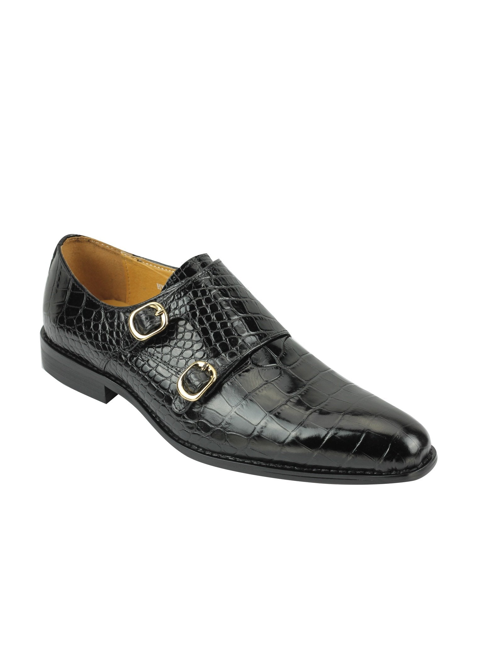 CROC PRINT BLACK DOUBLE MONK