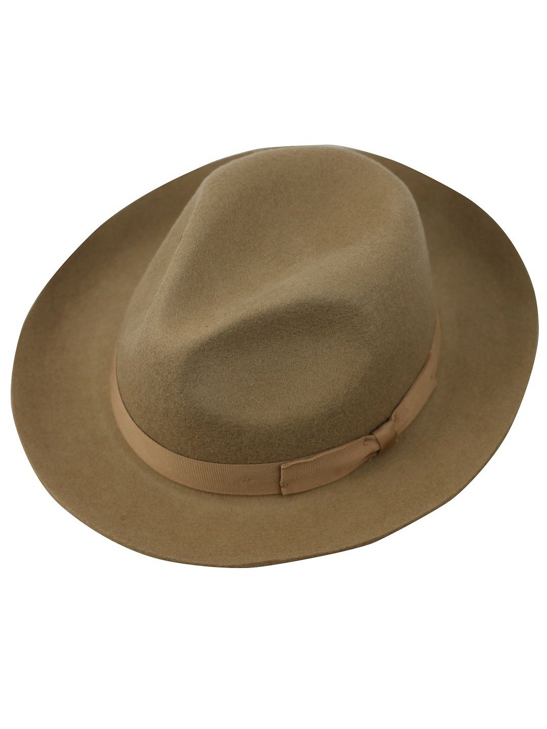 Gladwin Bond Snap 100% Wool Camel Fedora Hat