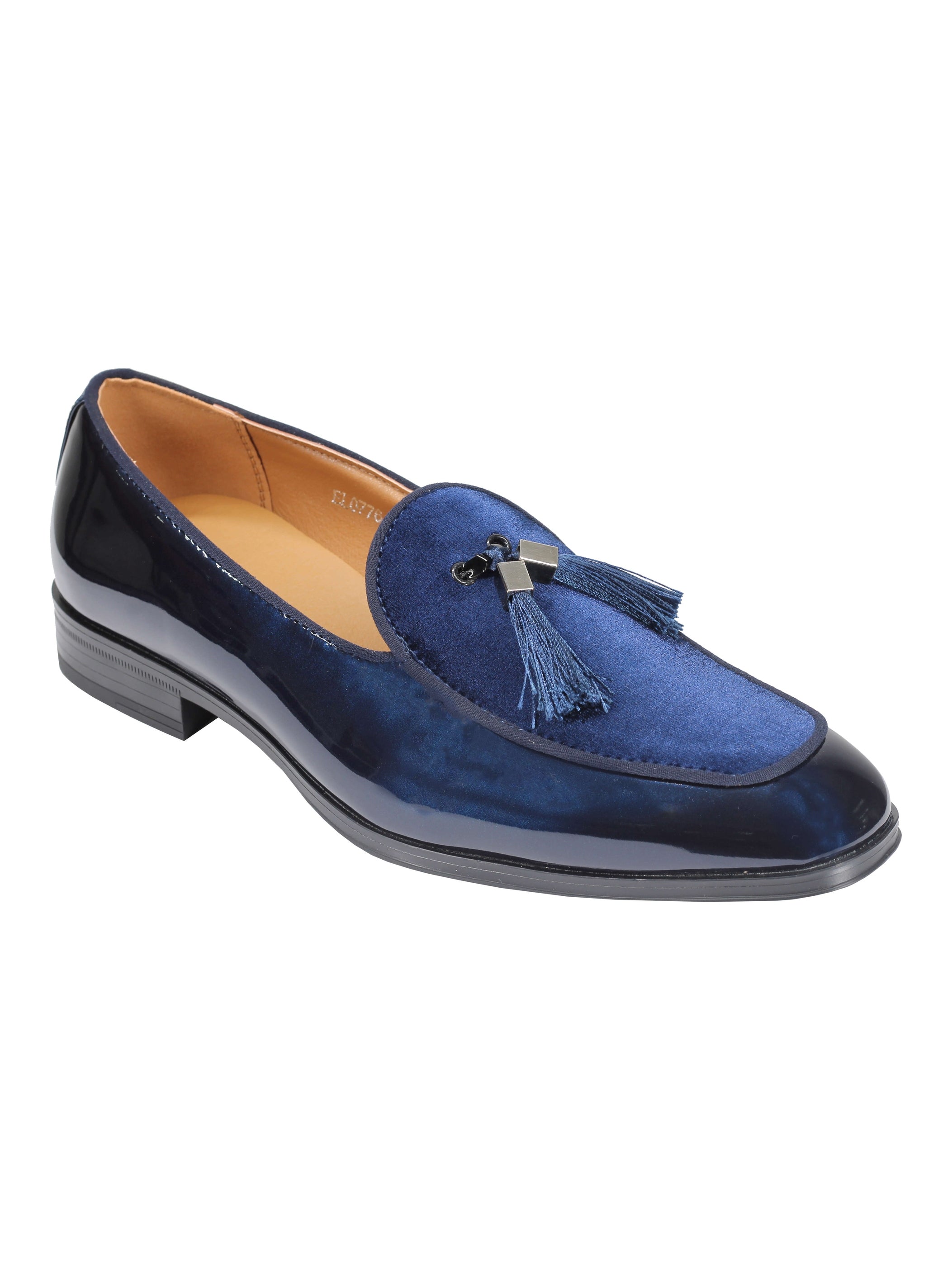 FAUX LEATHER SHINY TASSEL LOAFERS