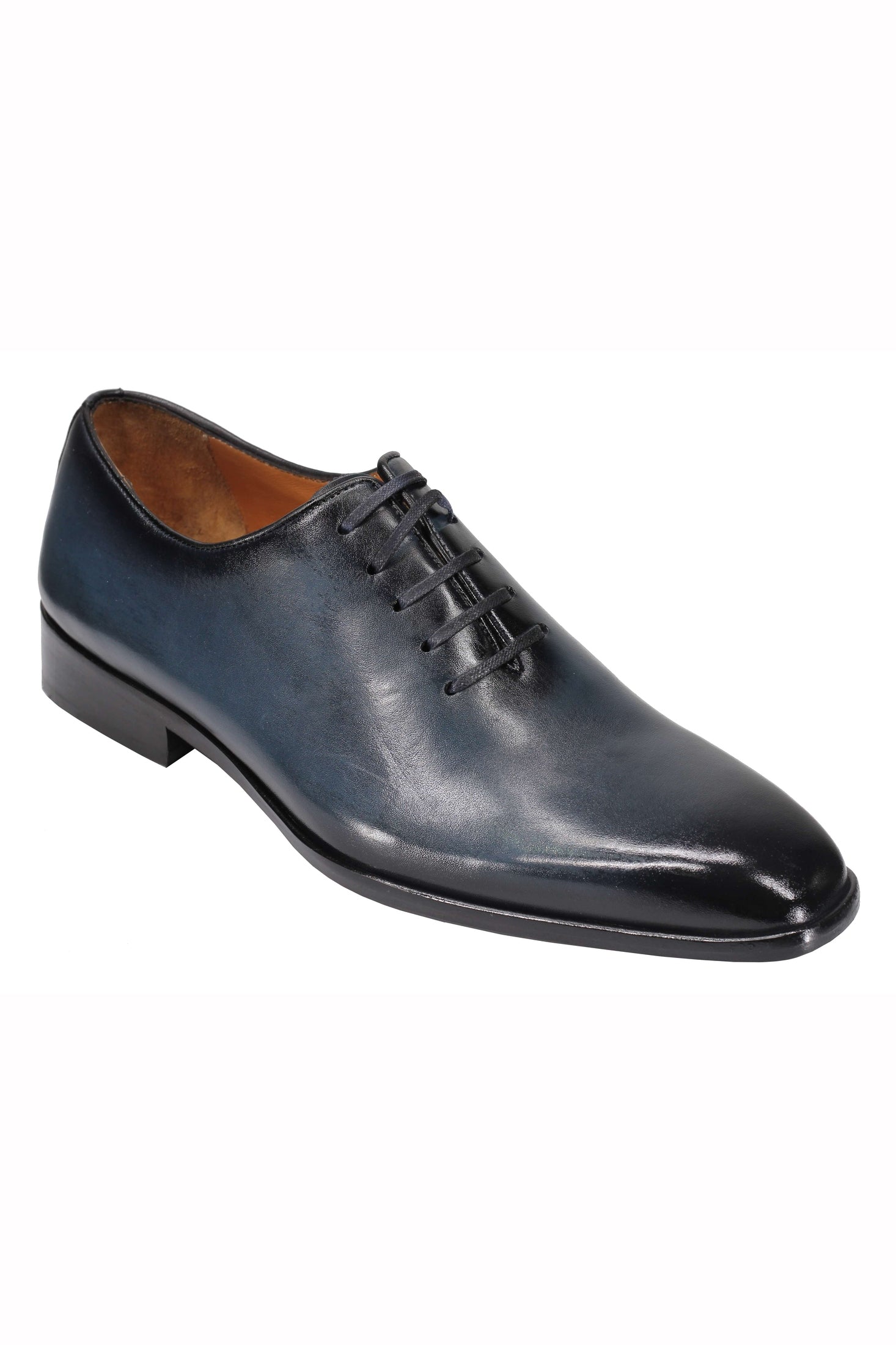 CALF LEATHER WHOLECUT OXFORD LACE UP SHOES