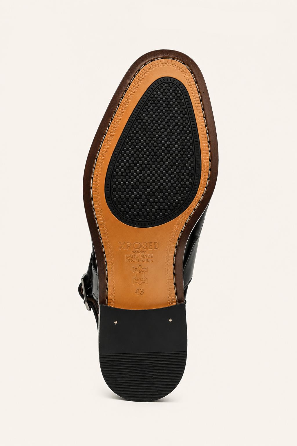 Men's Black Handmade Real Leather Woven Sandals Sartorial Shoes