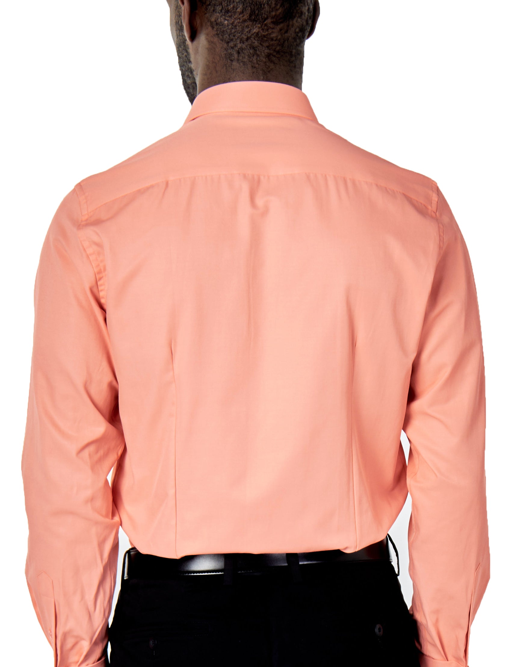 PLAIN PEACH CLASSIC SHIRT - TAILORED FIT – MID COLLAR