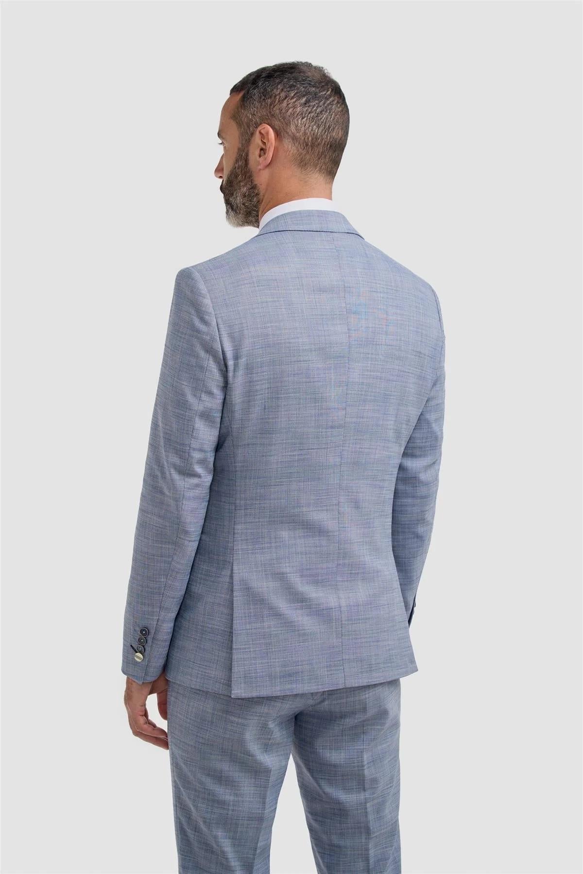 Cavani Camden Men’s Textured Blue Blazer CAVANI