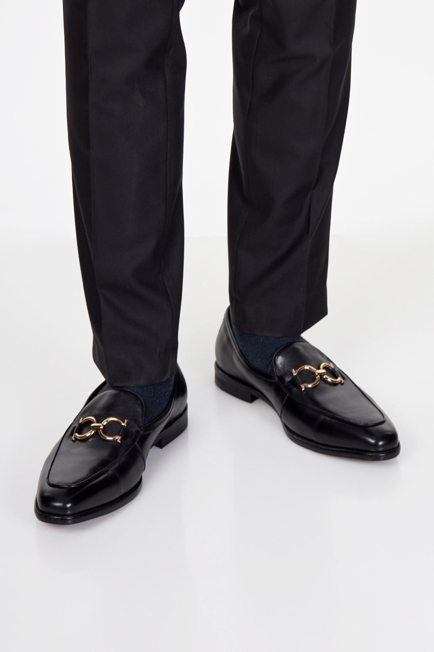 SNAFFLE BIT LOAFERS IN BLACK