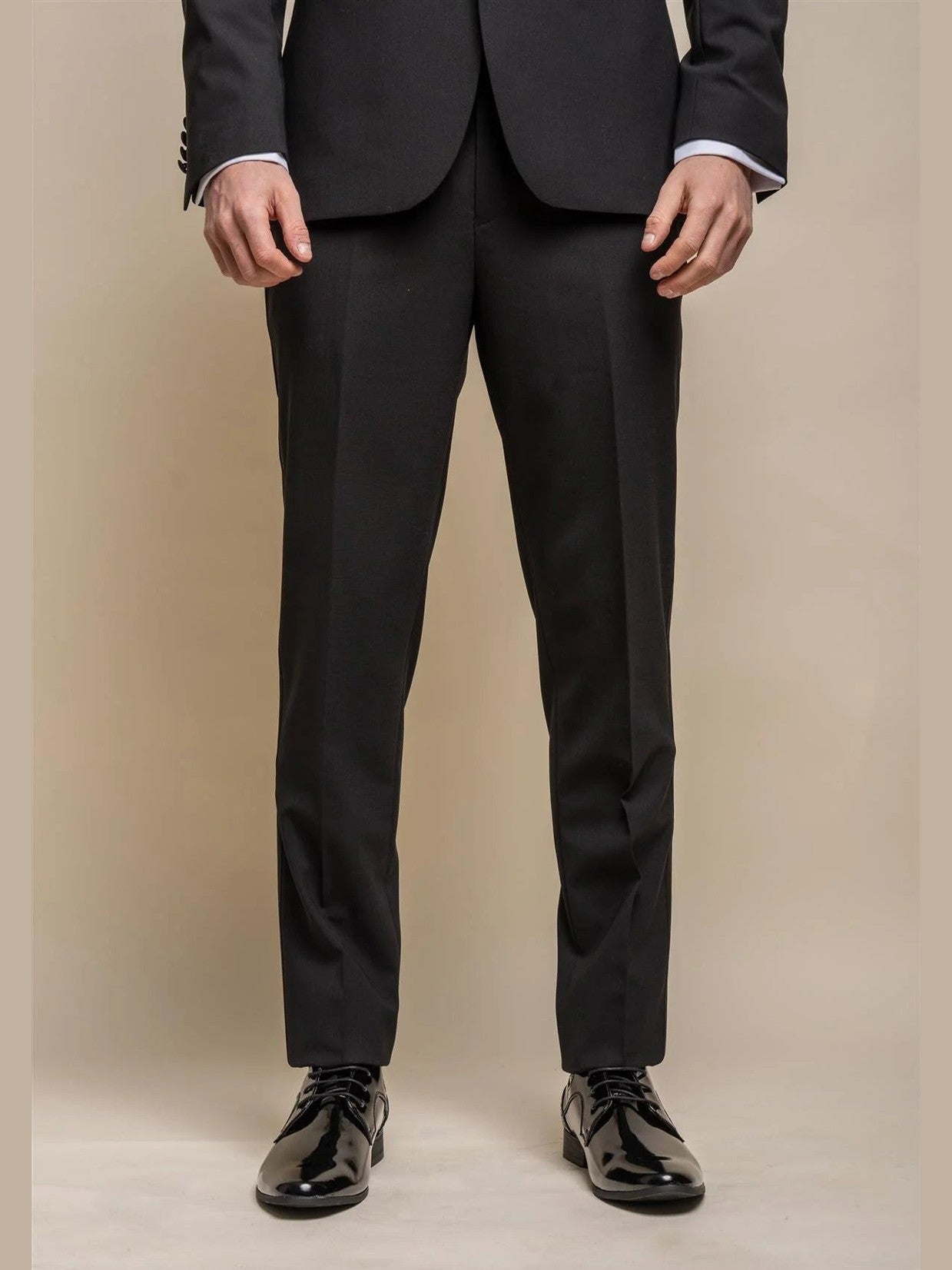 MENS ASPEN BLACK DOUBLE BREASTED SUIT CAVANI