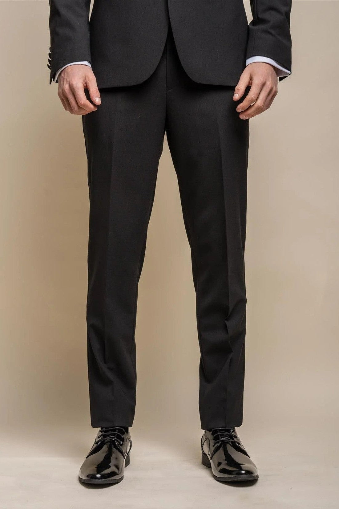 MENS ASPEN BLACK DOUBLE BREASTED SUIT CAVANI