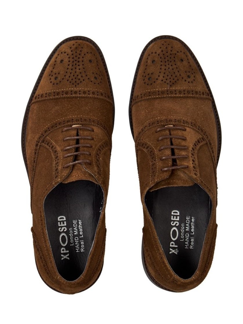 BROWN SUEDE BROGUE
