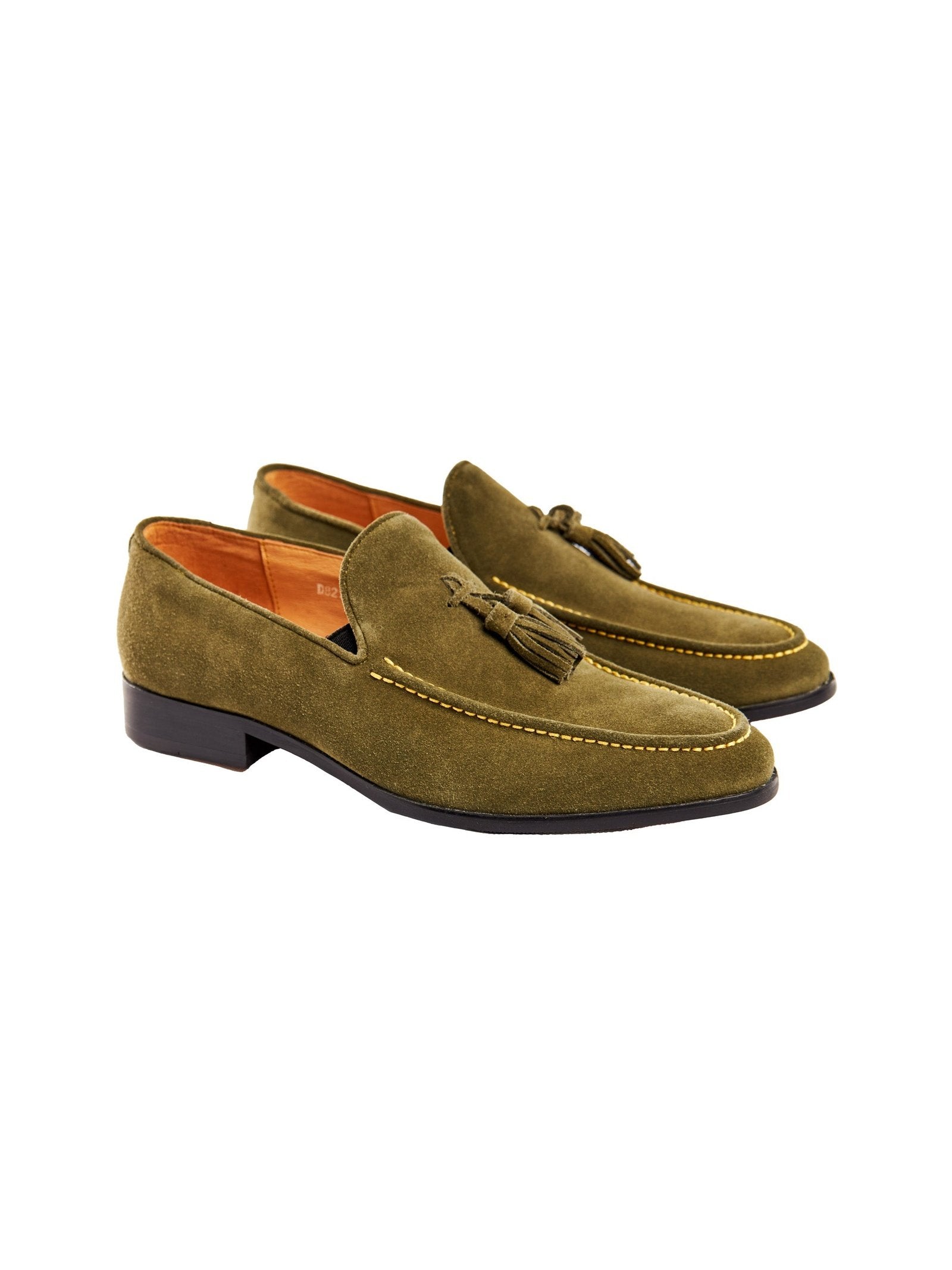GREEN SUEDE TASSEL LOAFER