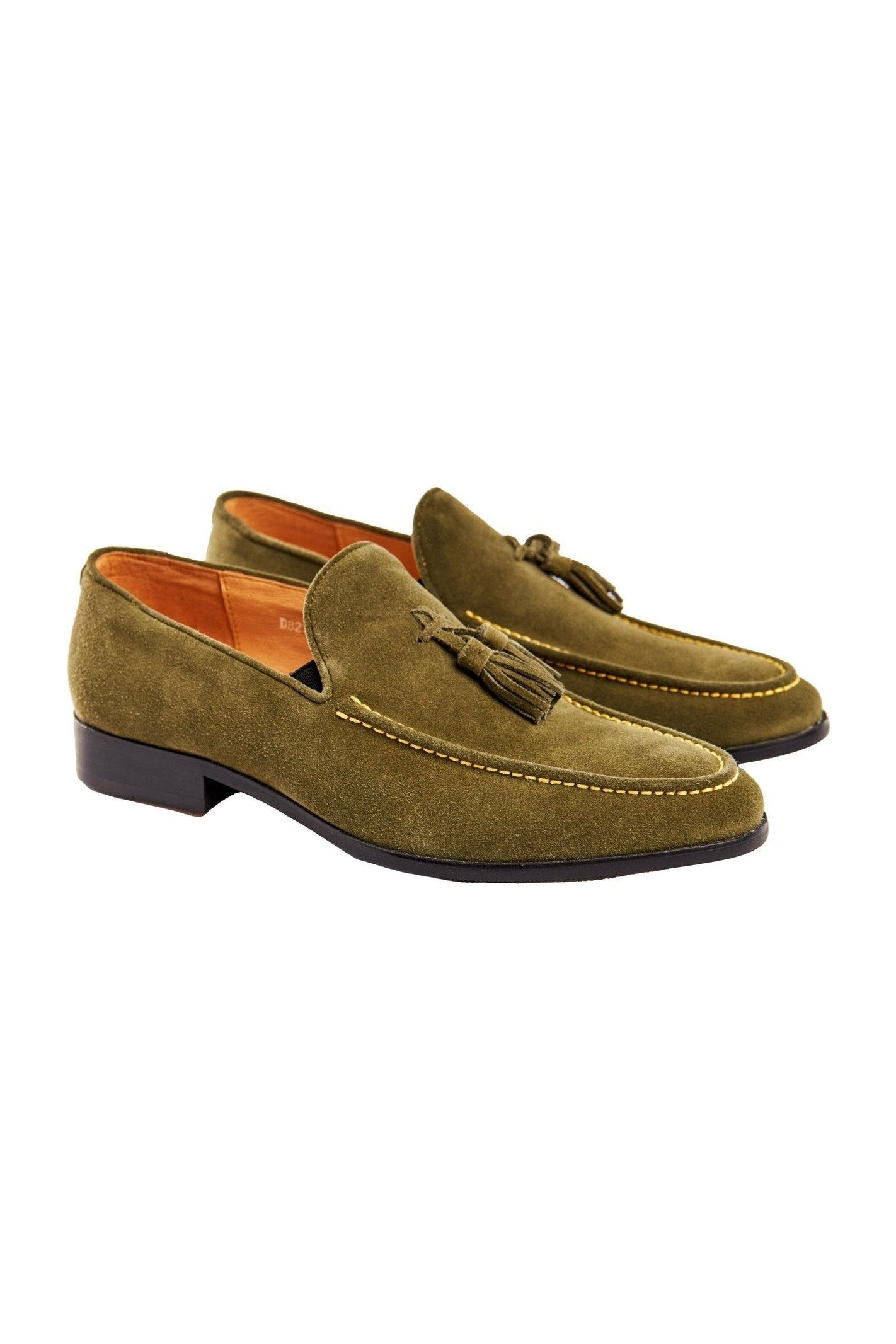 GREEN SUEDE TASSEL LOAFER