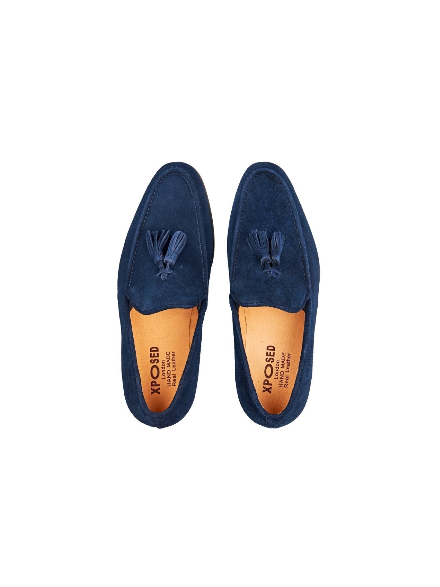 BLUE SUEDE TASSEL LOAFER