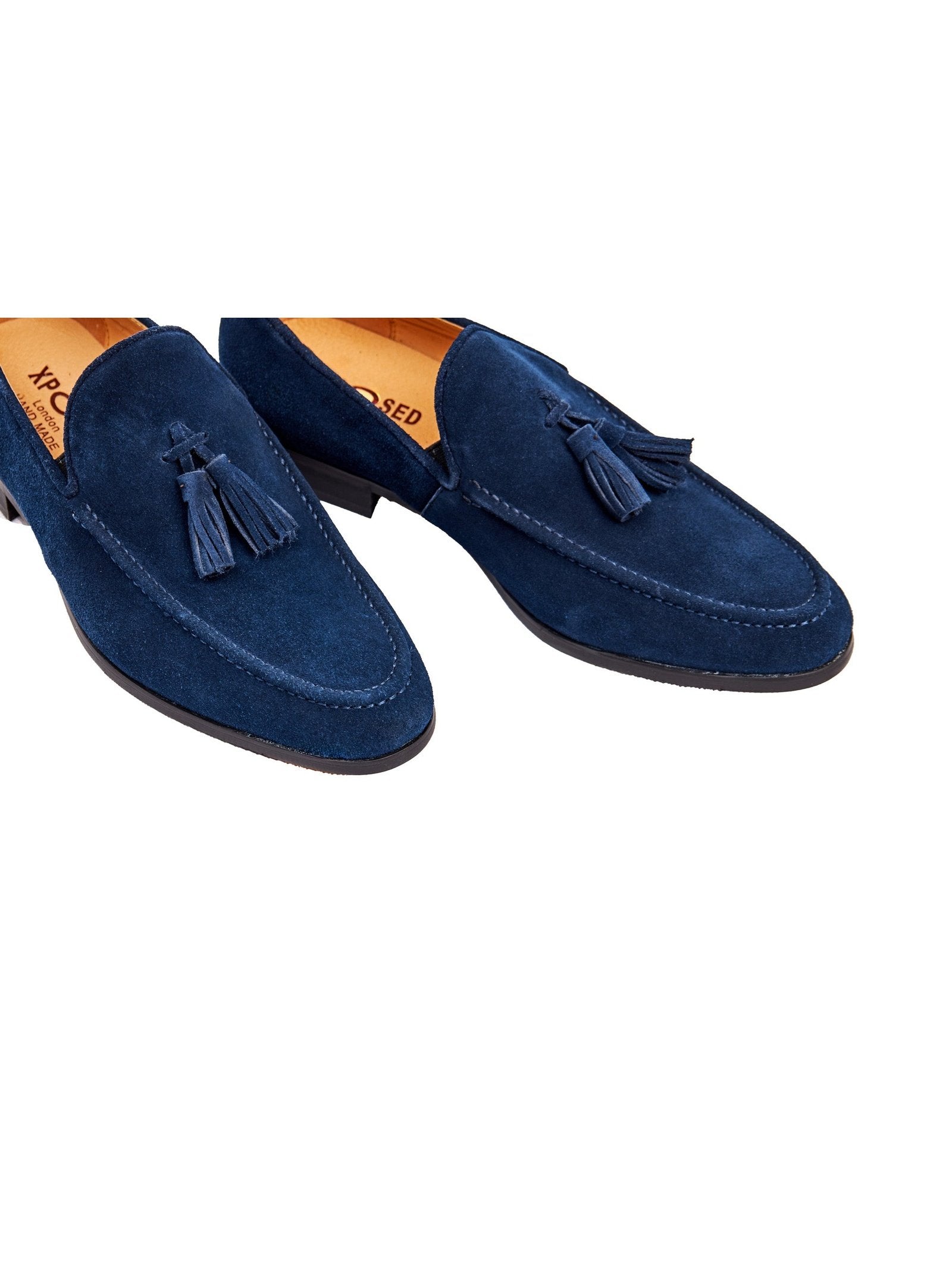 BLUE SUEDE TASSEL LOAFER
