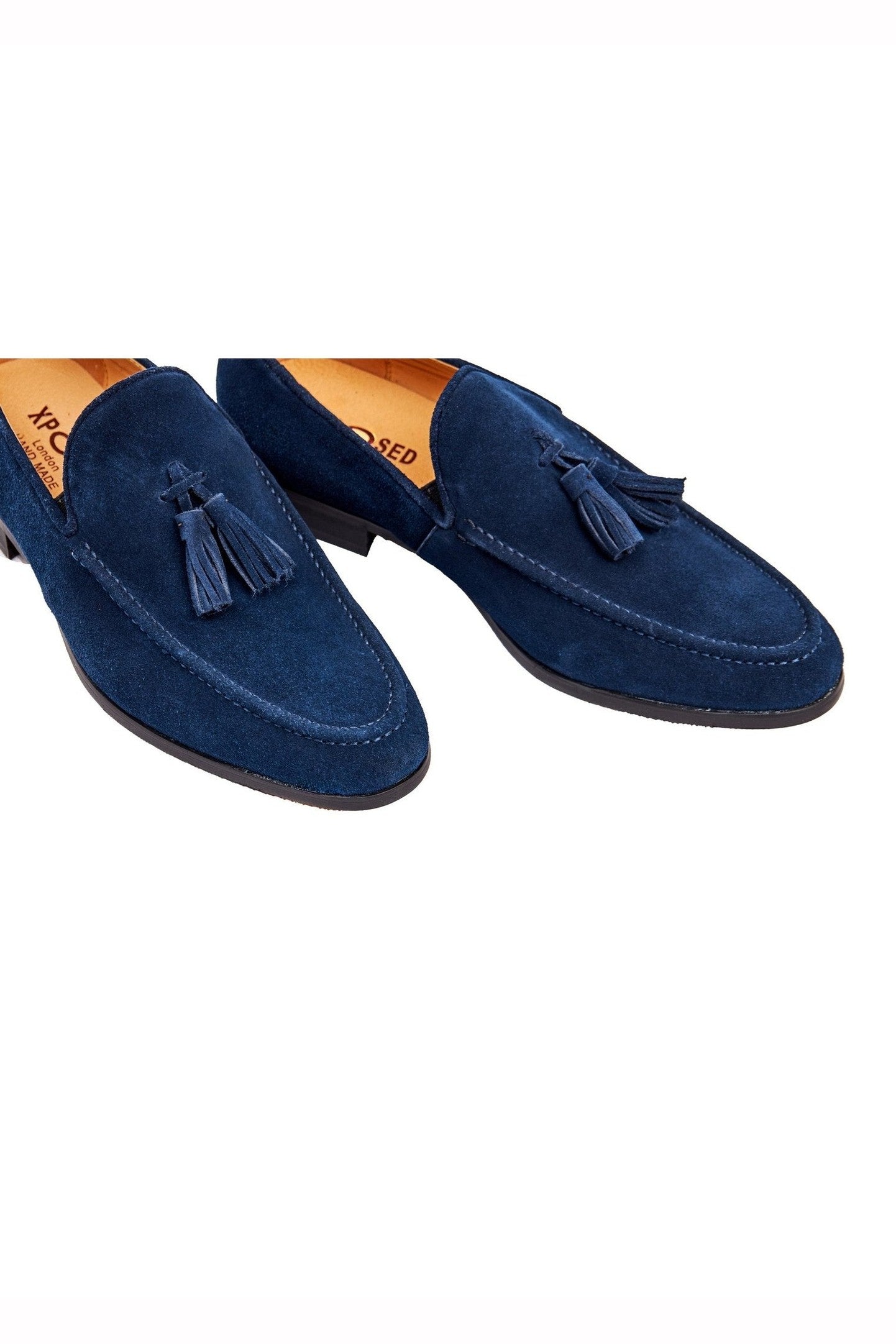 BLUE SUEDE TASSEL LOAFER