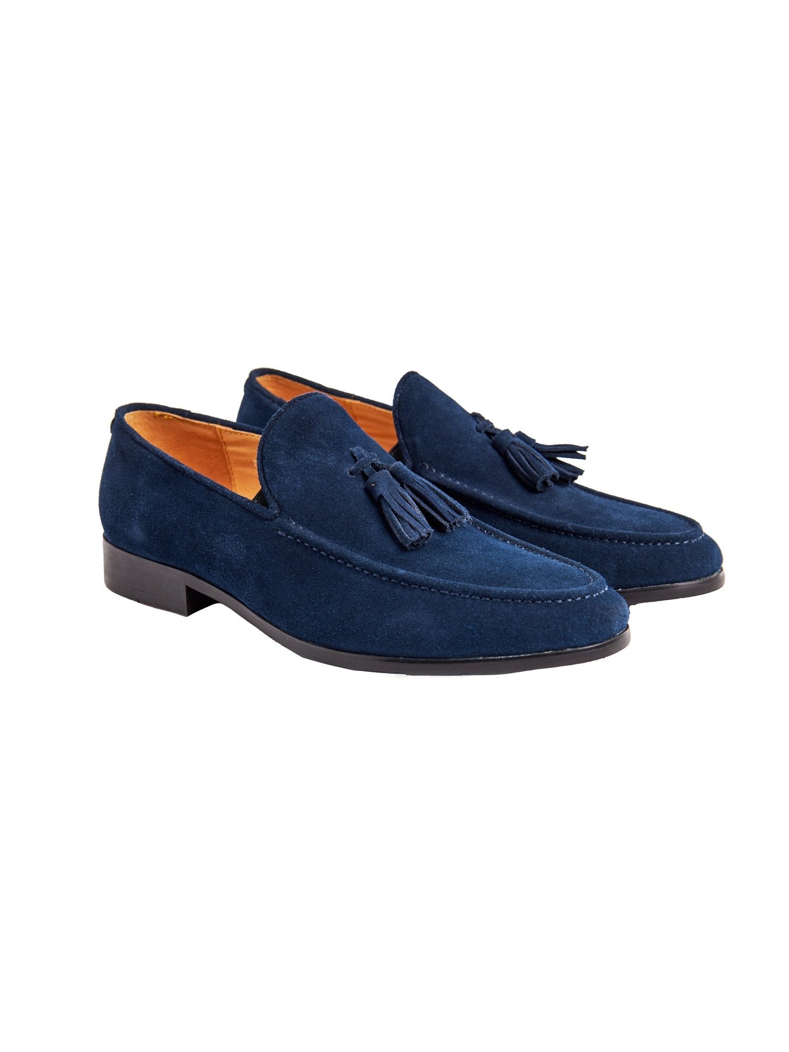 BLUE SUEDE TASSEL LOAFER
