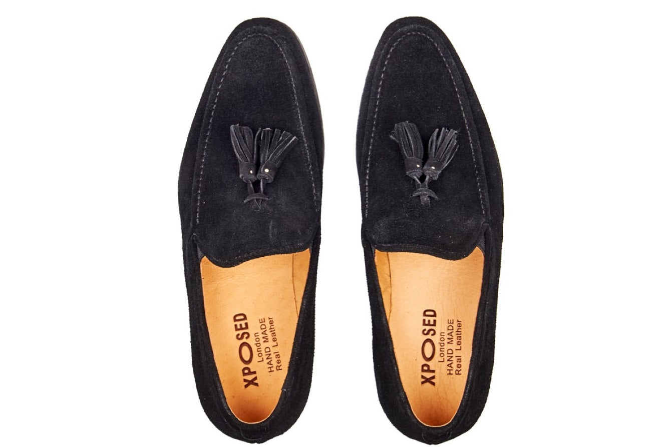 BLACK SUEDE TASSEL LOAFER