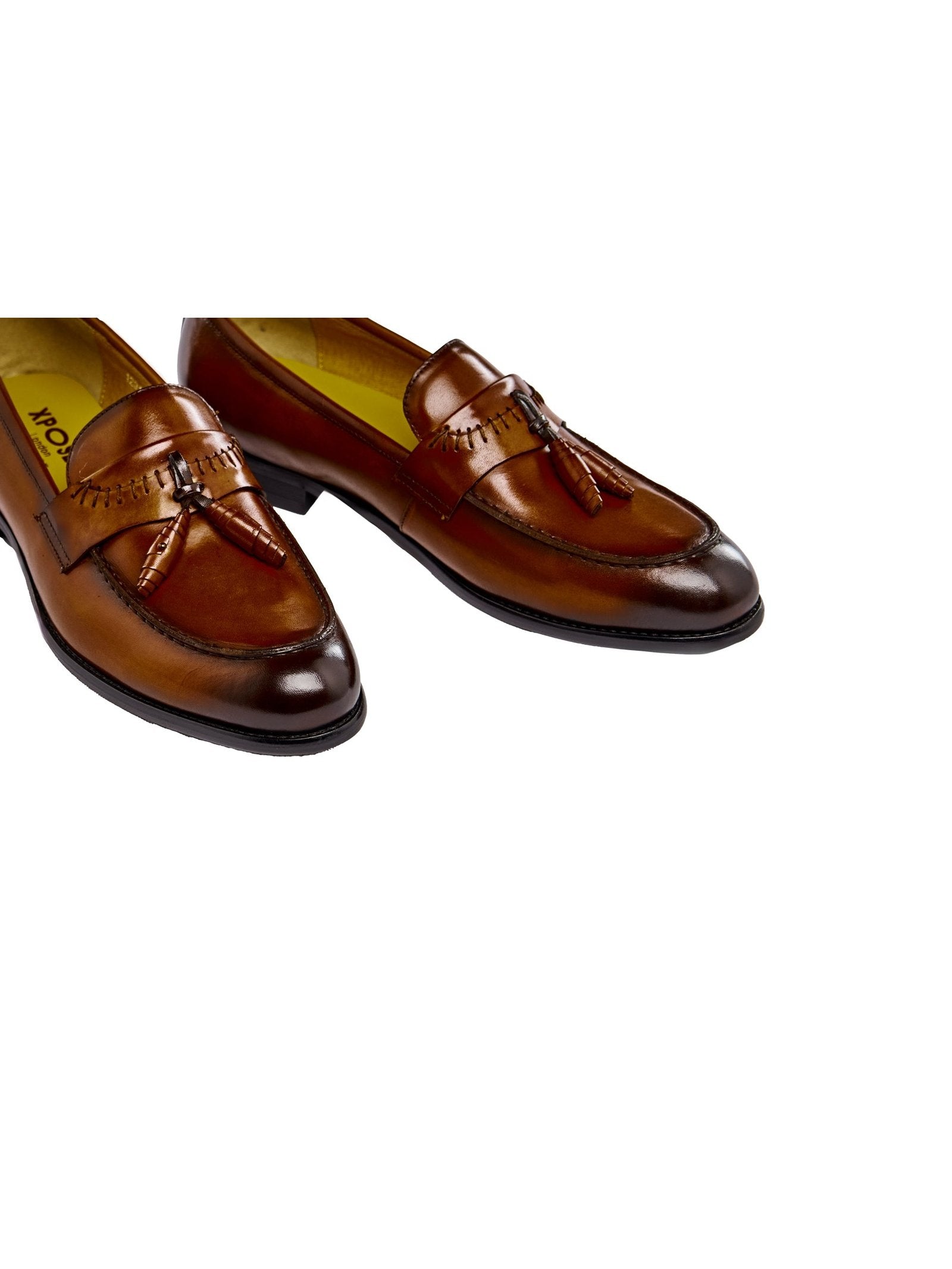 BROWN TASSEL LOAFERS