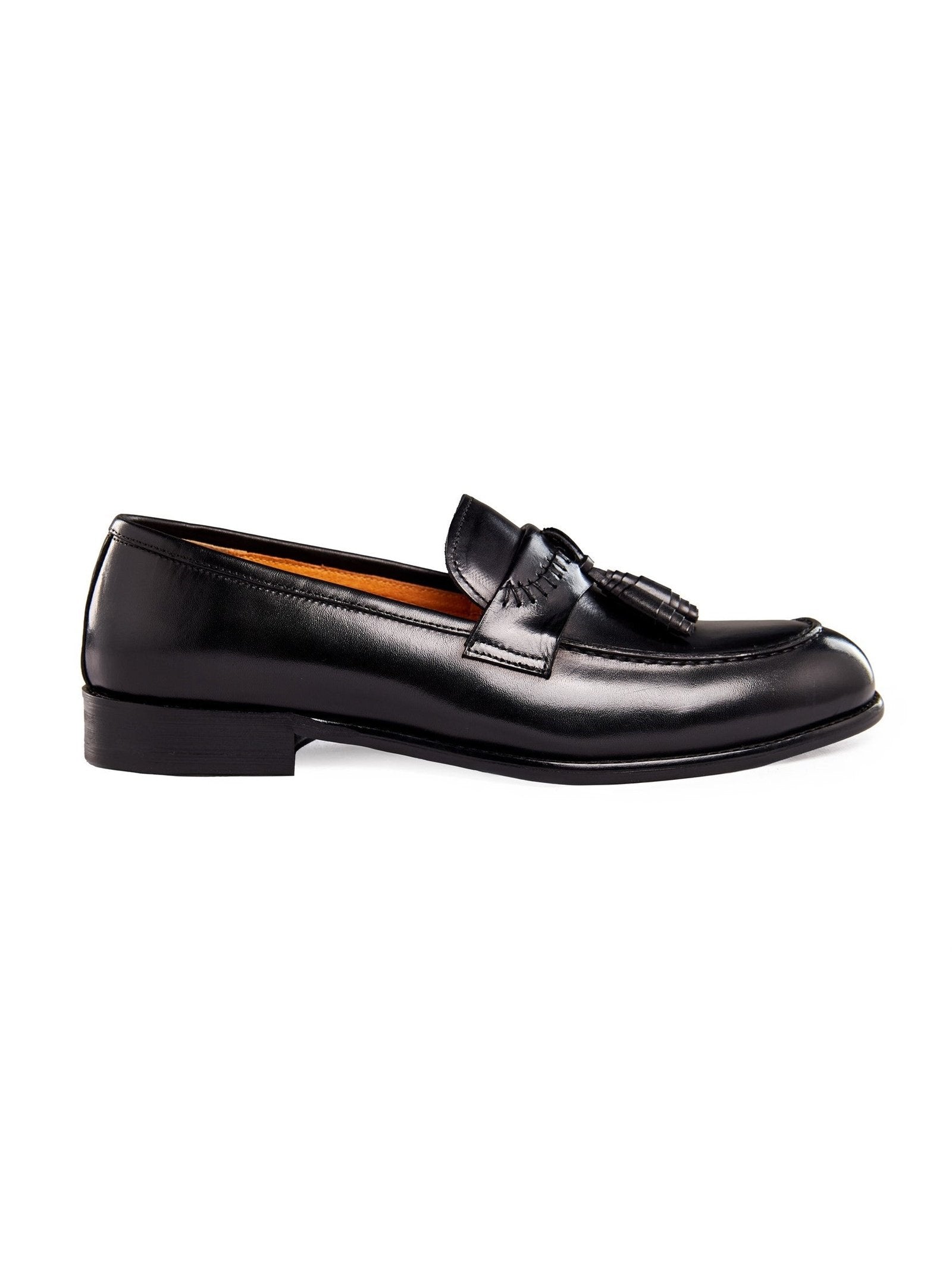 BLACK TASSEL LOAFERS