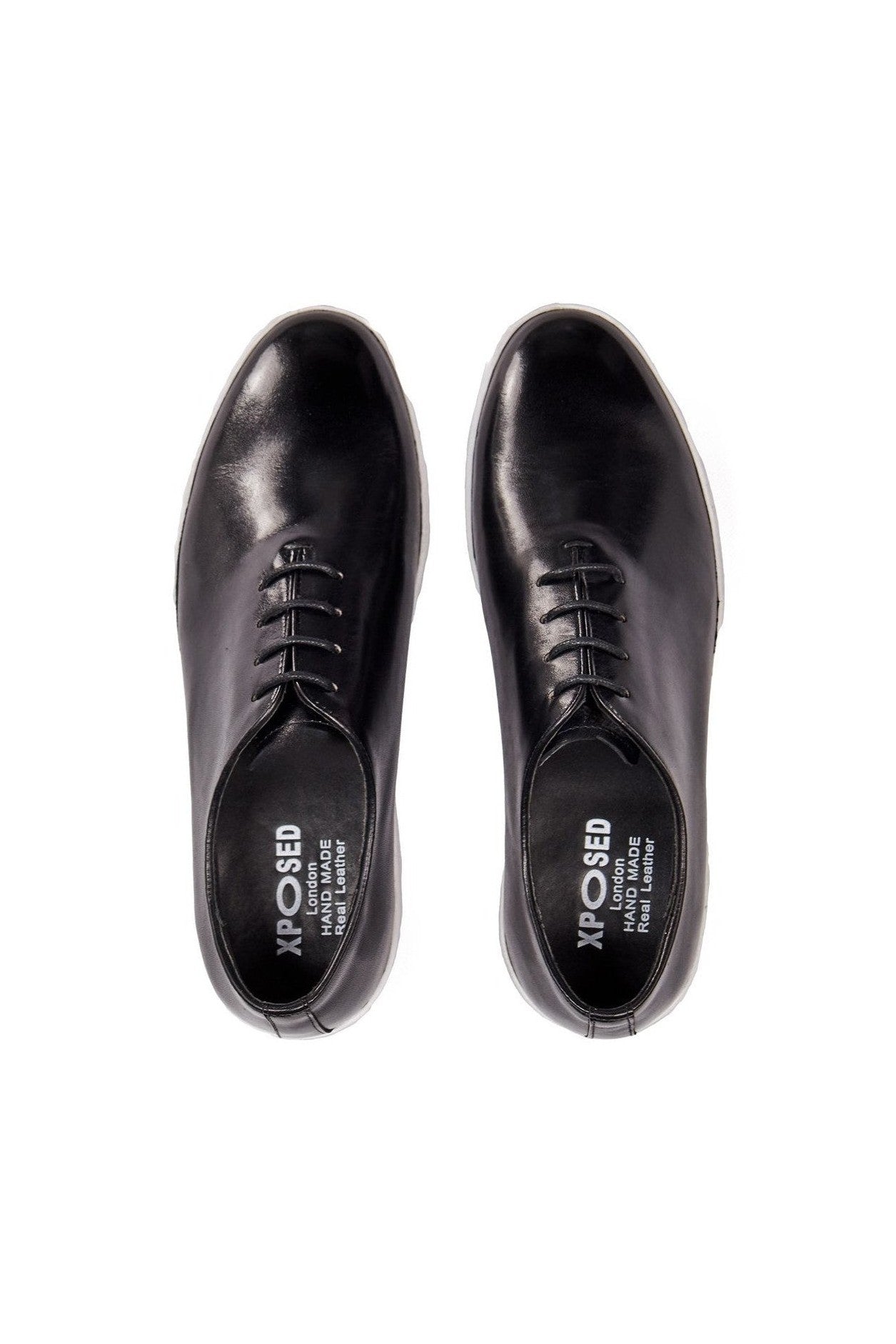 CASUAL LEATHER SNEAKERS IN BLACK