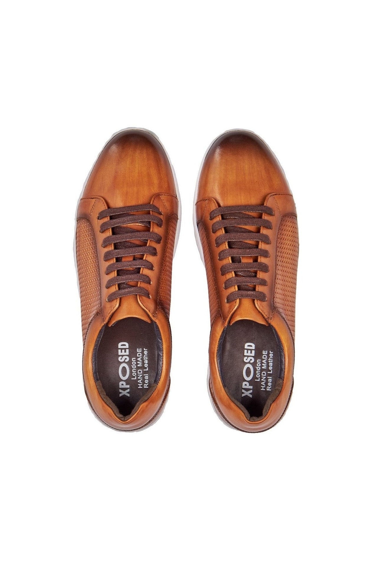 BROWN LEATHER SNEAKERS