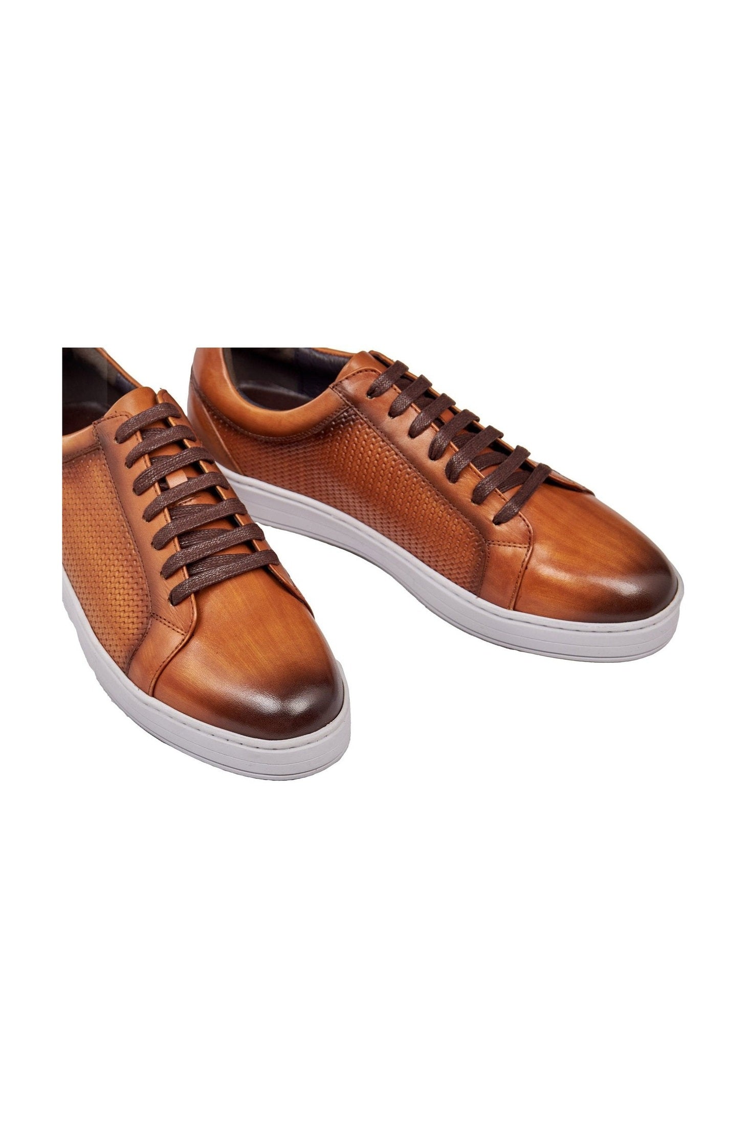 BROWN LEATHER SNEAKERS