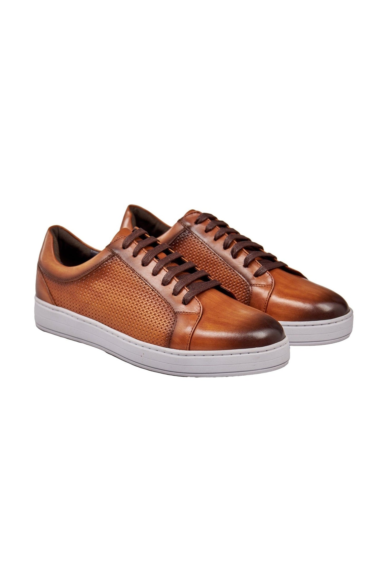 BROWN LEATHER SNEAKERS