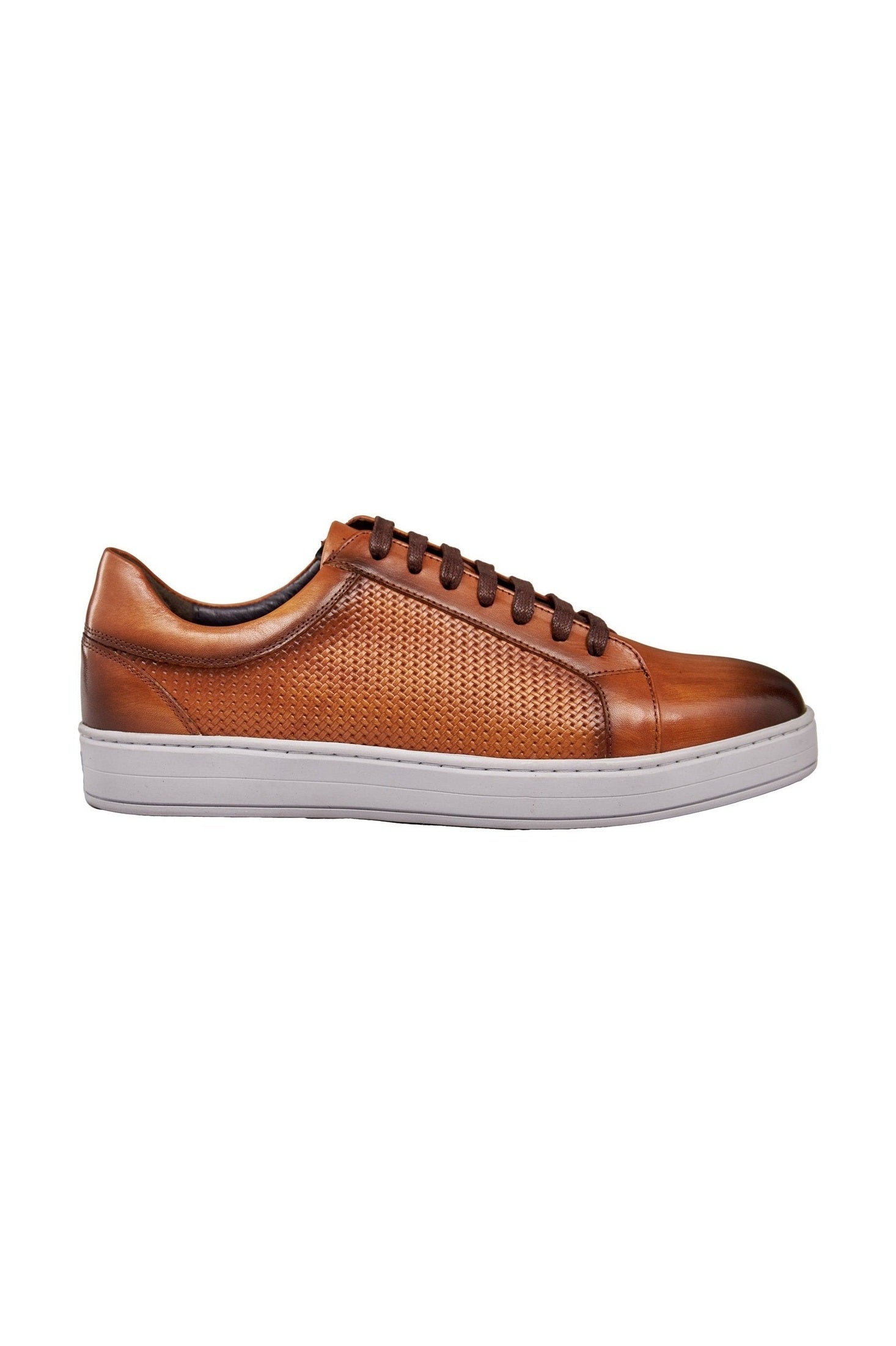 BROWN LEATHER SNEAKERS