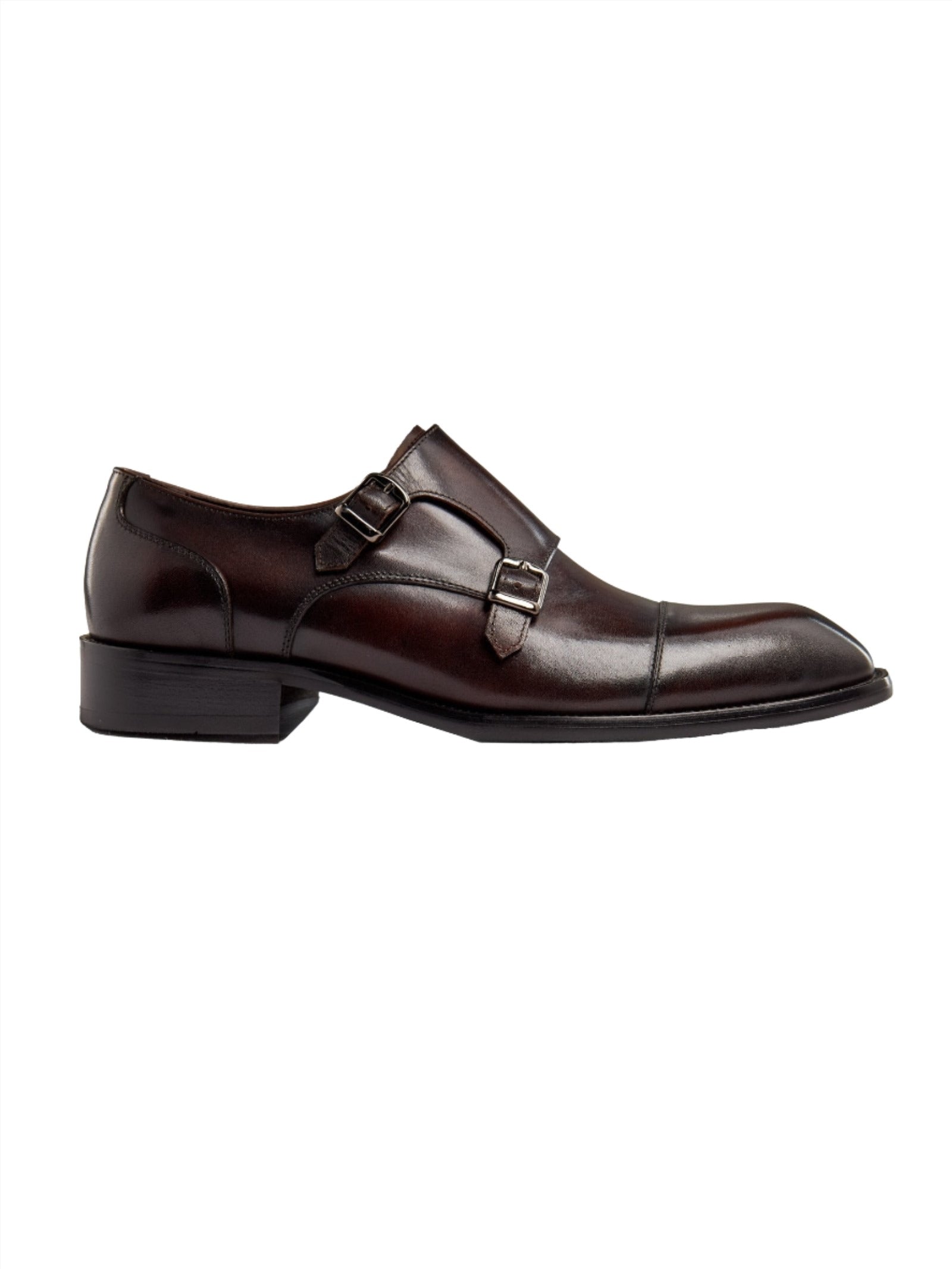 BROWN DOUBLE MONK SHOES