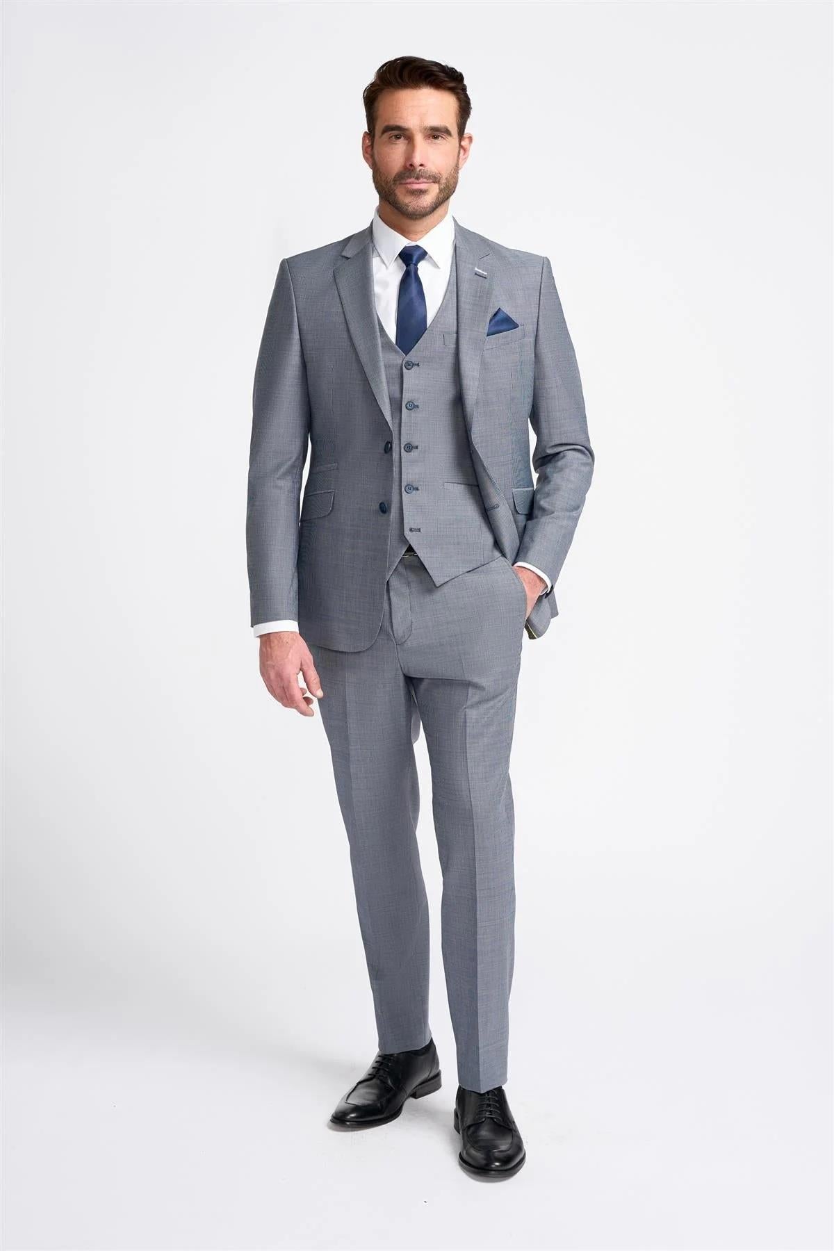 Cavani Bond Puppy Tooth Men’s Wool Blend Tailored Fit Blazer CAVANI