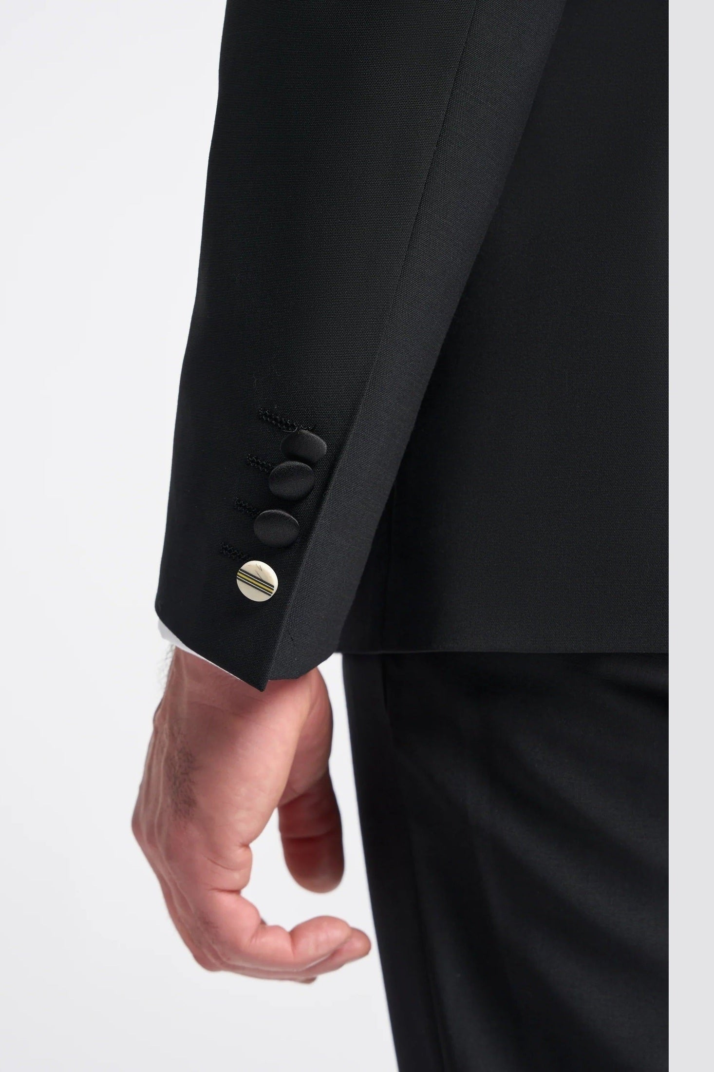 MENS ASPEN BLACK DOUBLE BREASTED SUIT CAVANI