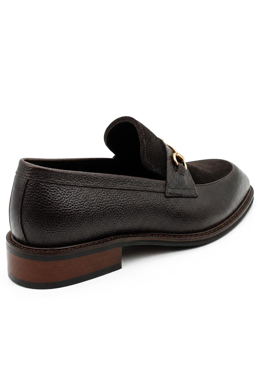 DEXTER Men’s Brown Leather & Suede snaffle Loafers Sartorial Shoes