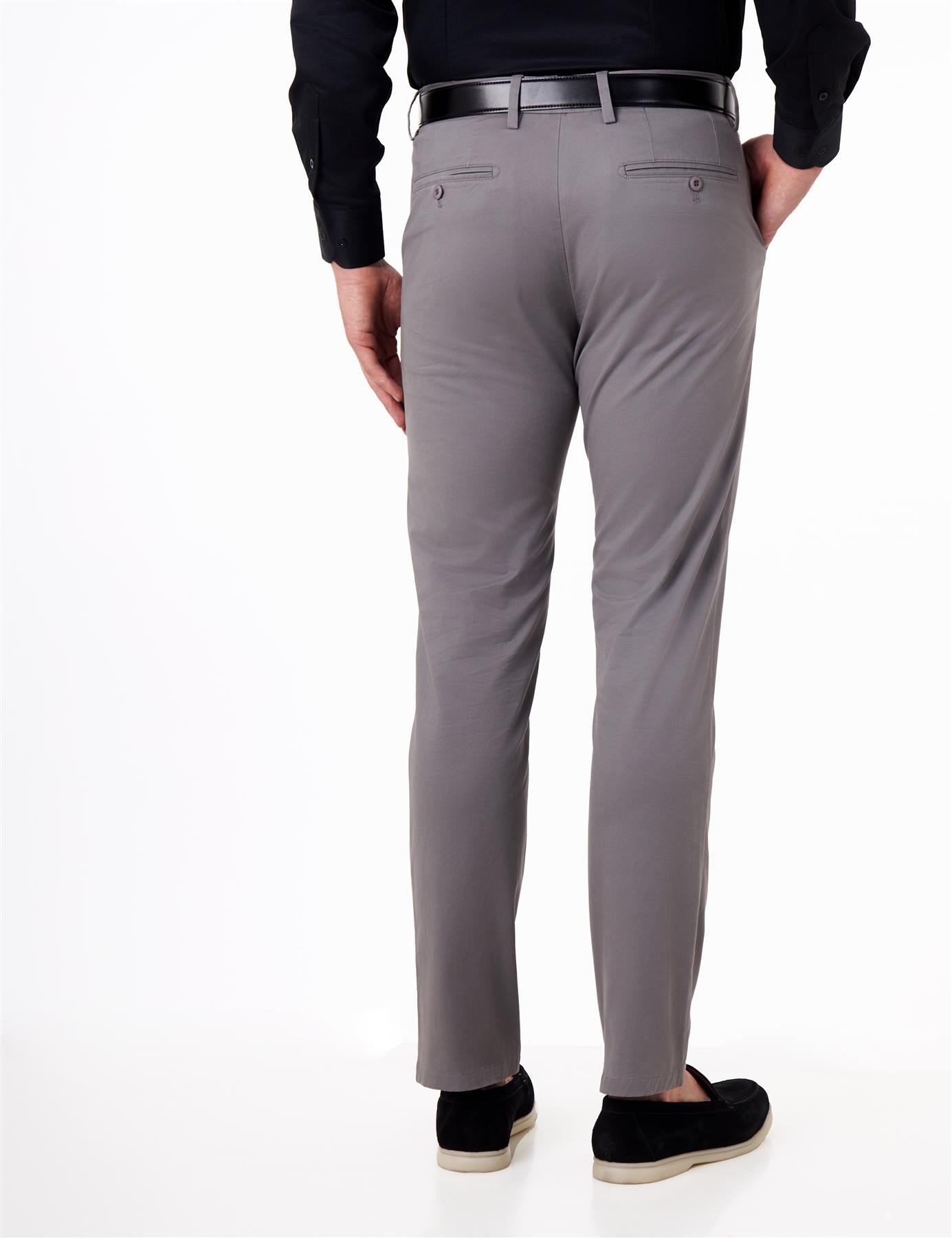 COTTON STRETCH CHINO GREY