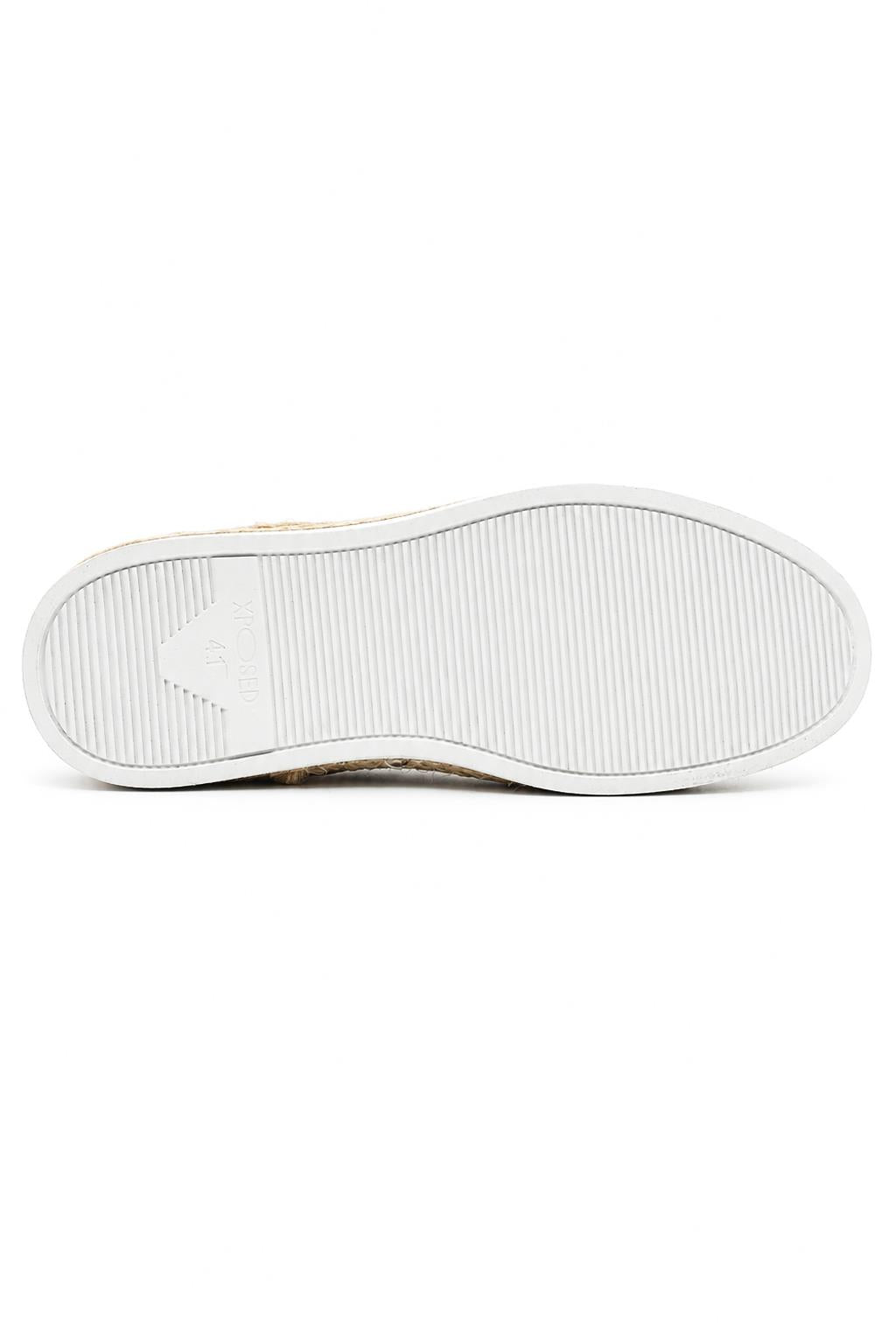 Men’s Black Faux Leather Slip-On Espadrille Shoes Sartorial Shoes