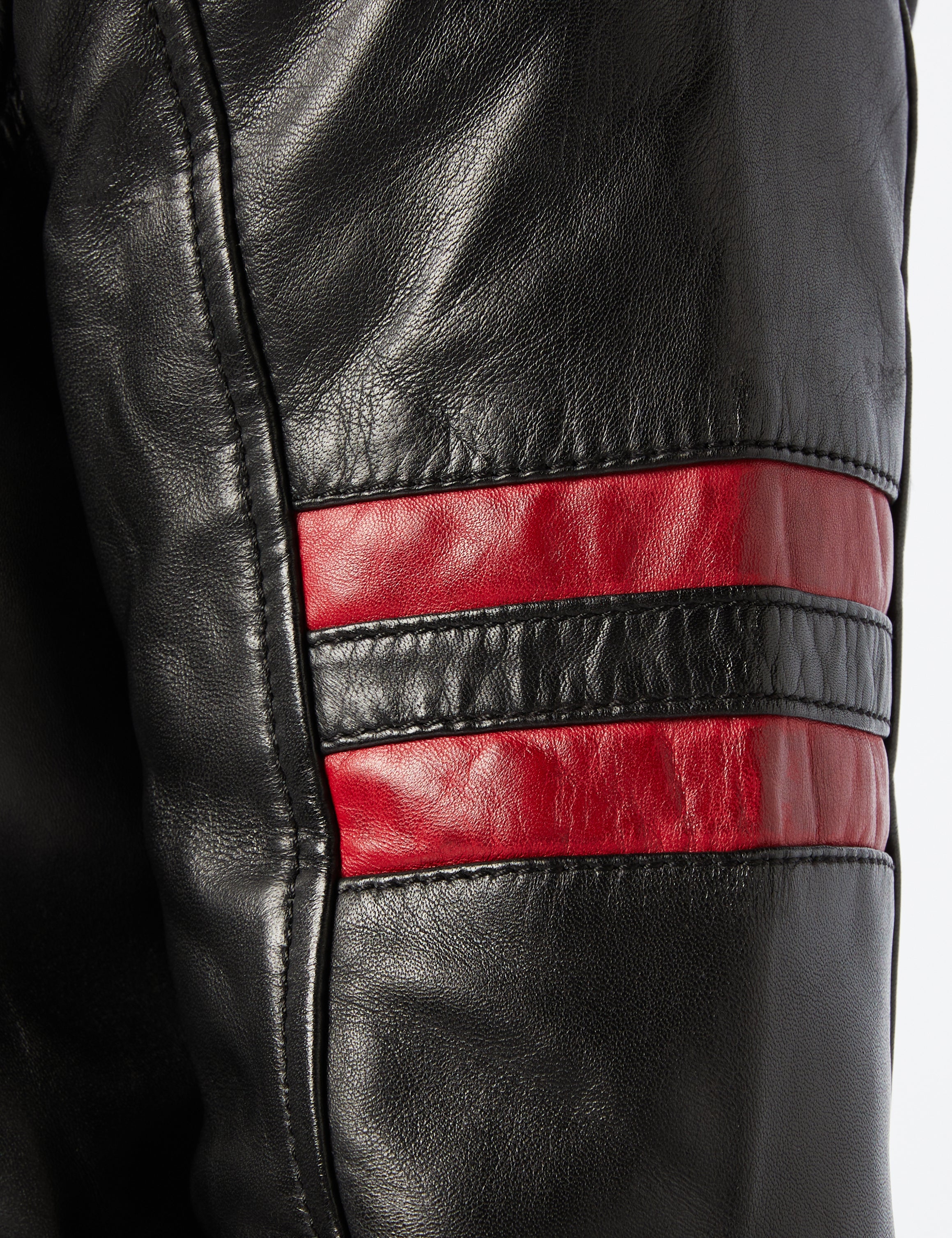 Mens Black Real Leather Bomber Jacket with Hood Vintage Smart Casual Biker Style