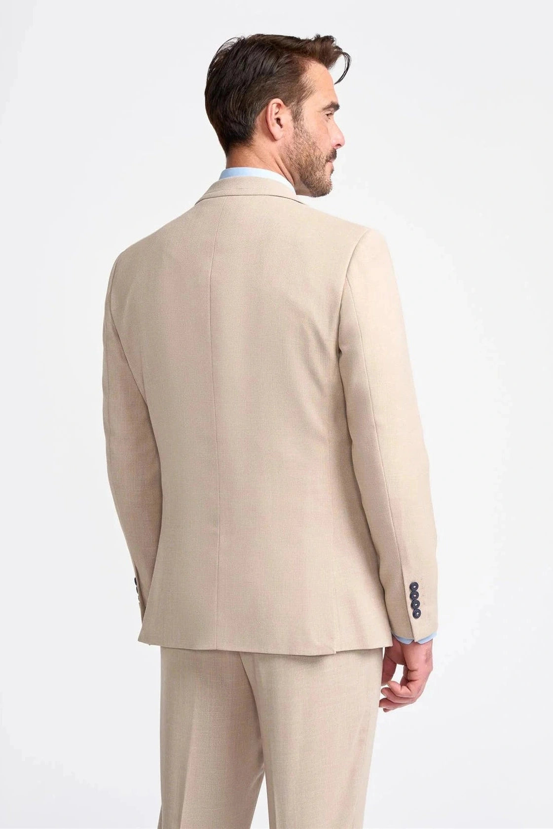 MIAMI – STONE TAILORED FIT LINEN BLEND BLAZER CAVANI