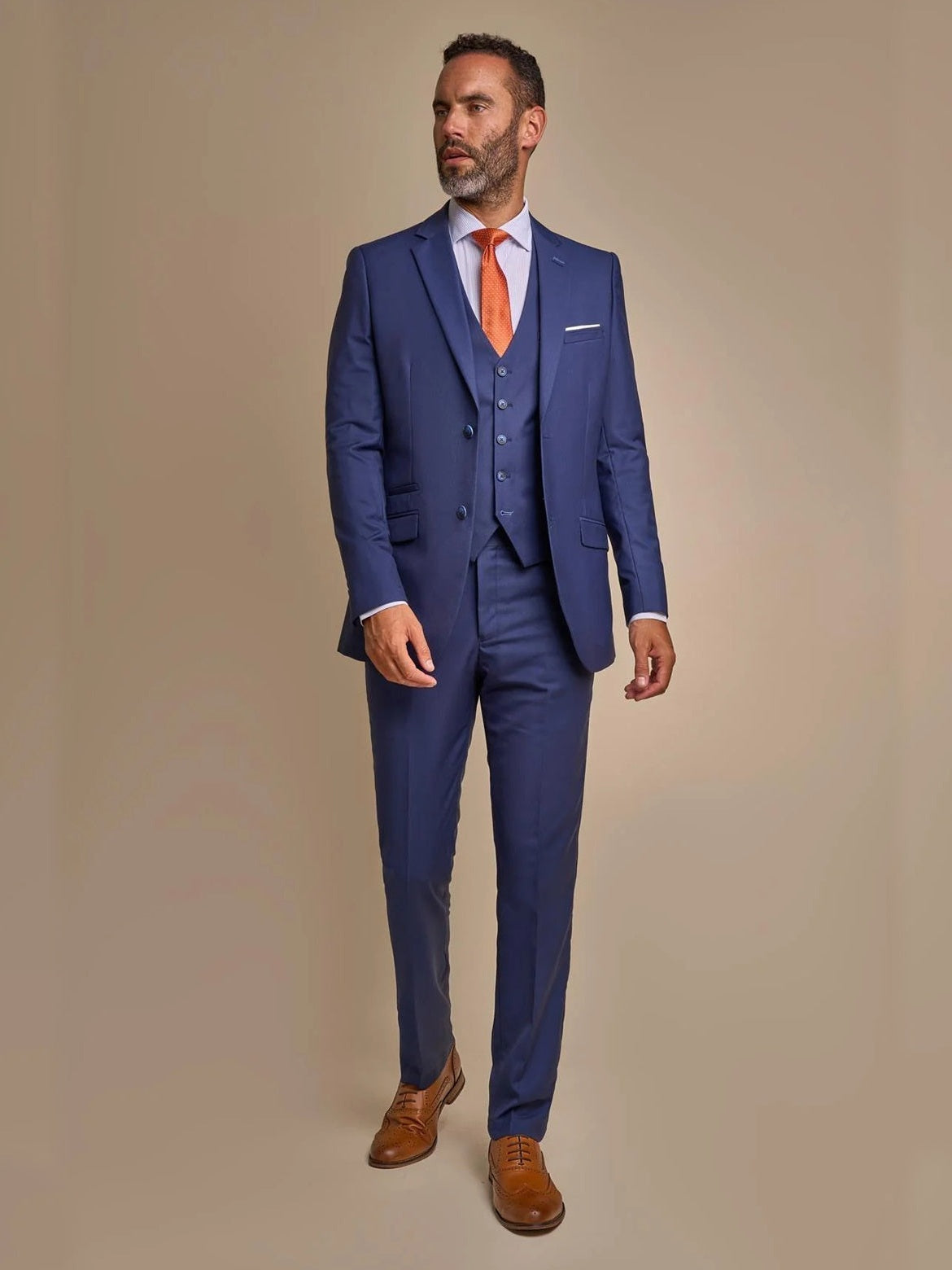 CAVANI JEFFERSON NAVY CLASSIC MEN’S 3 PIECE SUIT CAVANI