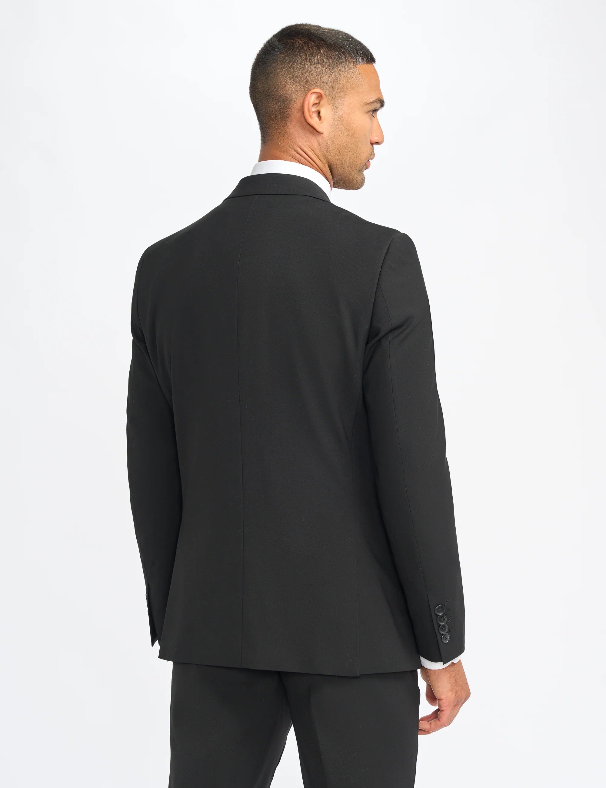 MALIBU – BLACK 3 PIECE TAILORED FIT SUIT CAVANI
