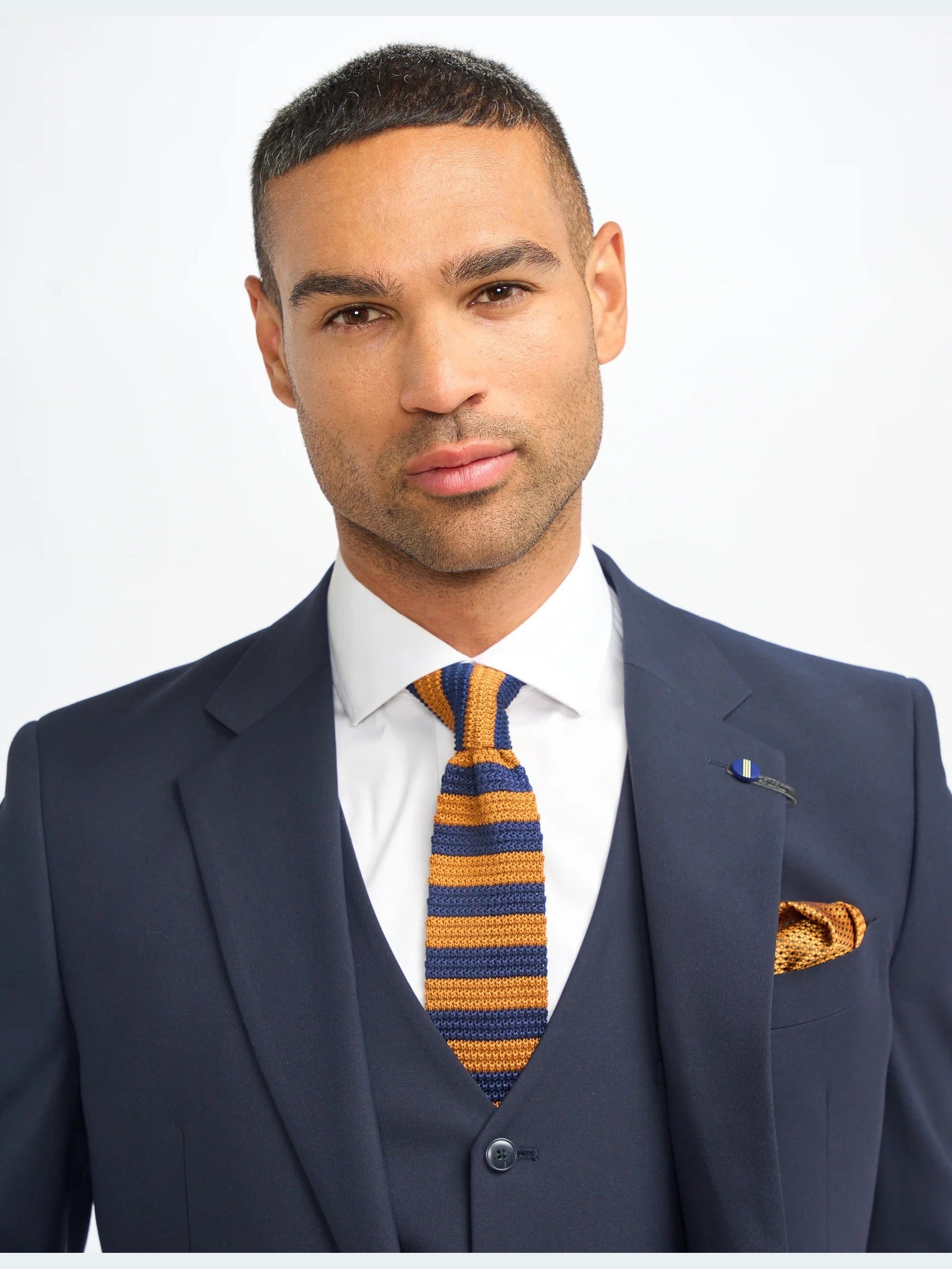 MALIBU – NAVY 3 PIECE TAILORED FIT SUIT CAVANI
