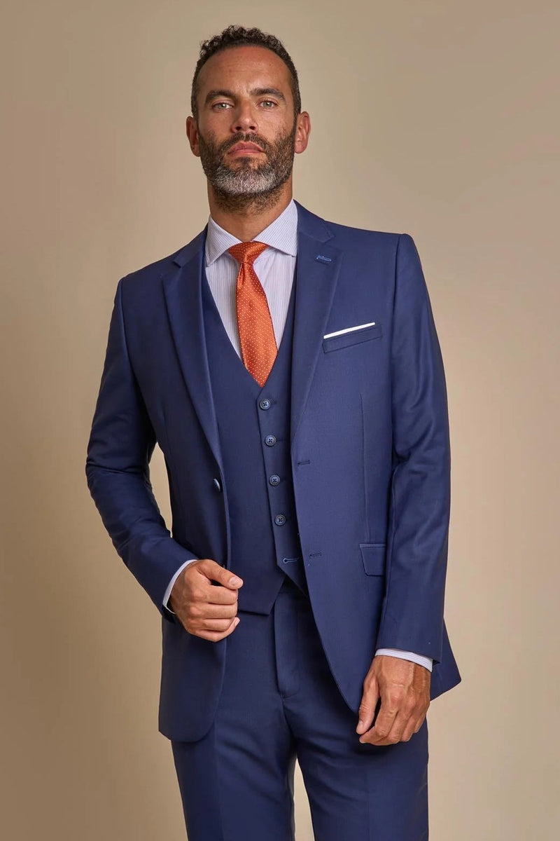 Men's Classic- Navy- Stripy Suit -3 Piece Set