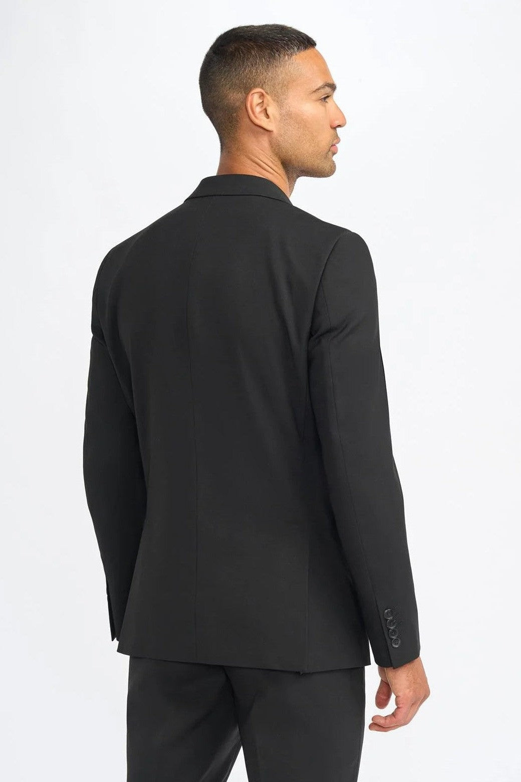 MALIBU – PLAIN BLACK TAILORED FIT BLAZER CAVANI